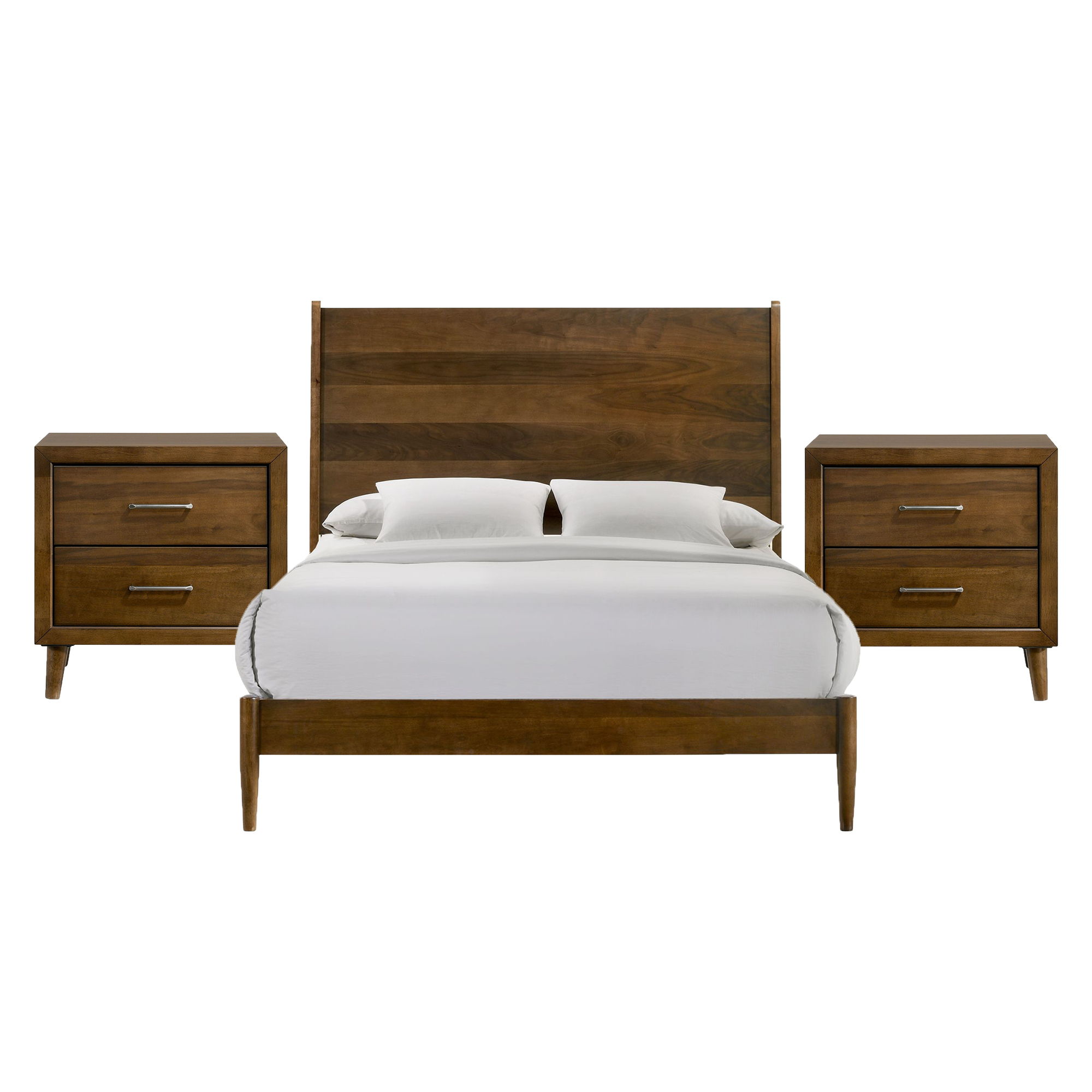 Queen · 3 Pc · Bedroom Set With 2 Nightstands