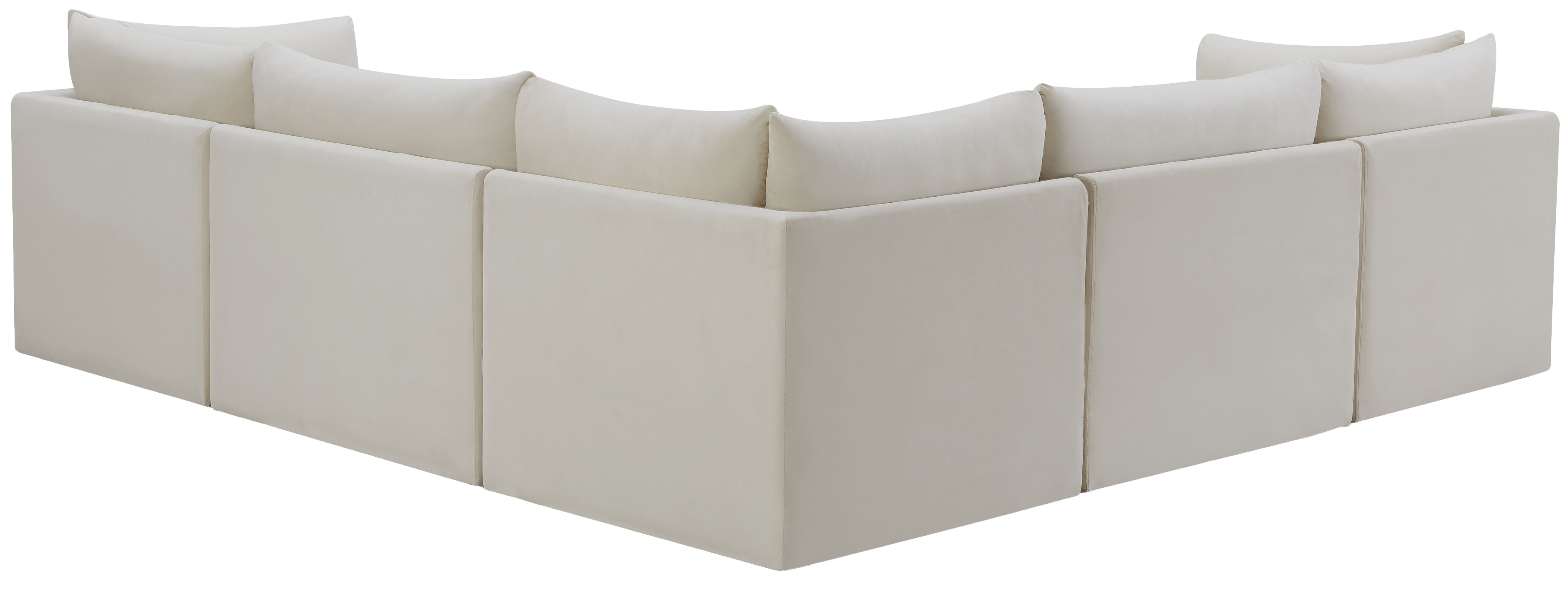 Jacob - Modular Corner Sectional 5 Piece - Cream
