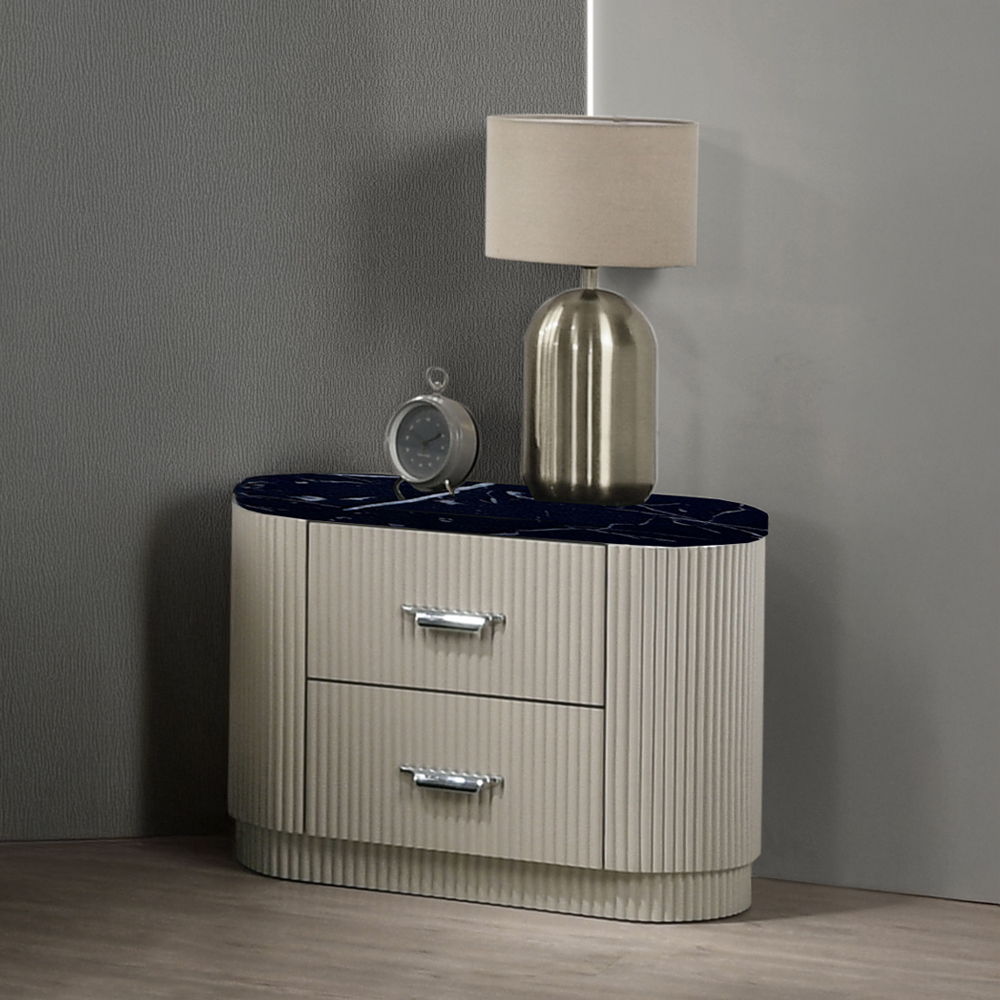 Travonte - Nightstand - Gray / Beige, beige, view 8