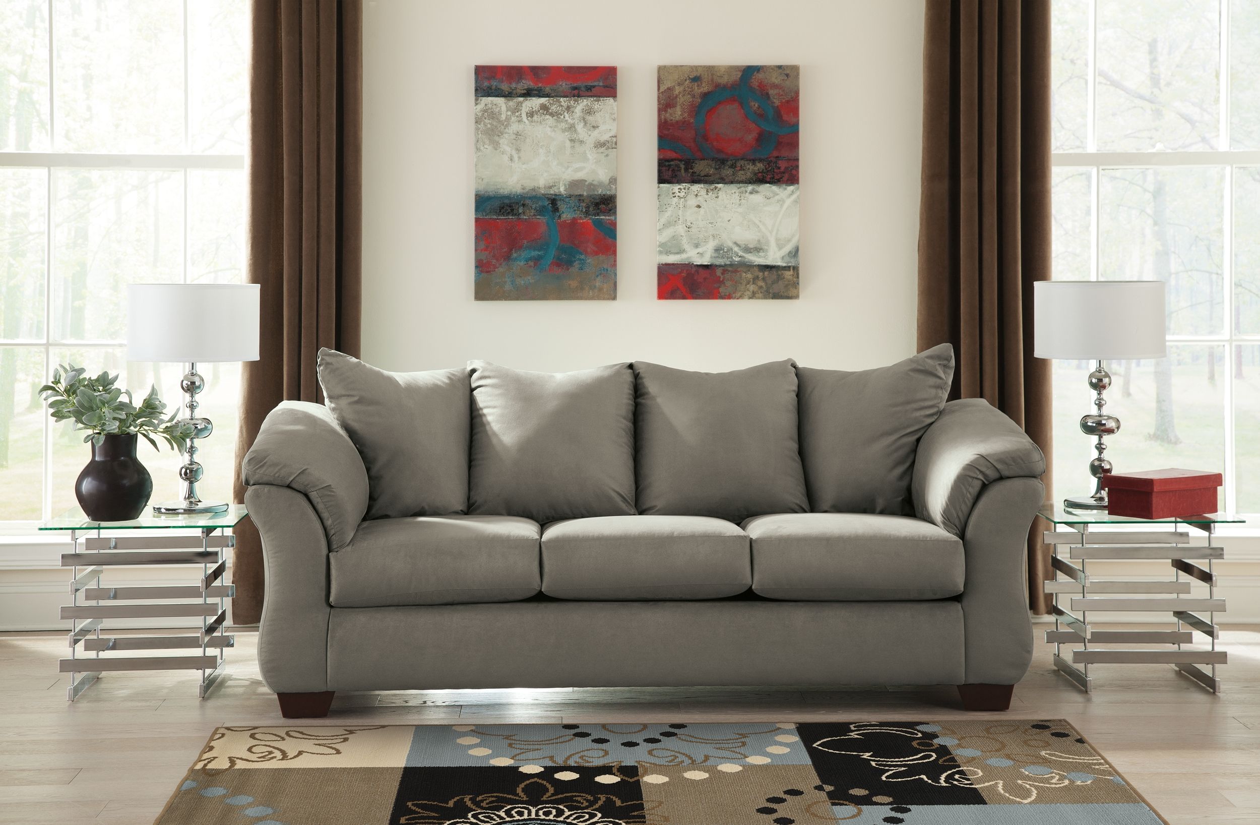 Ashley Furniture Darcy - Sofa - Cobblestone - Image 5