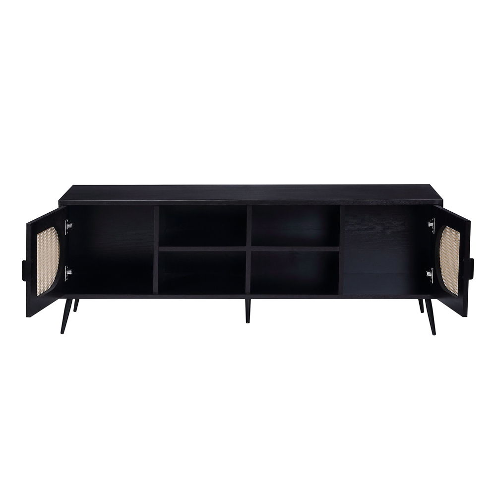 Colson - TV Stand - Black, black, view 3