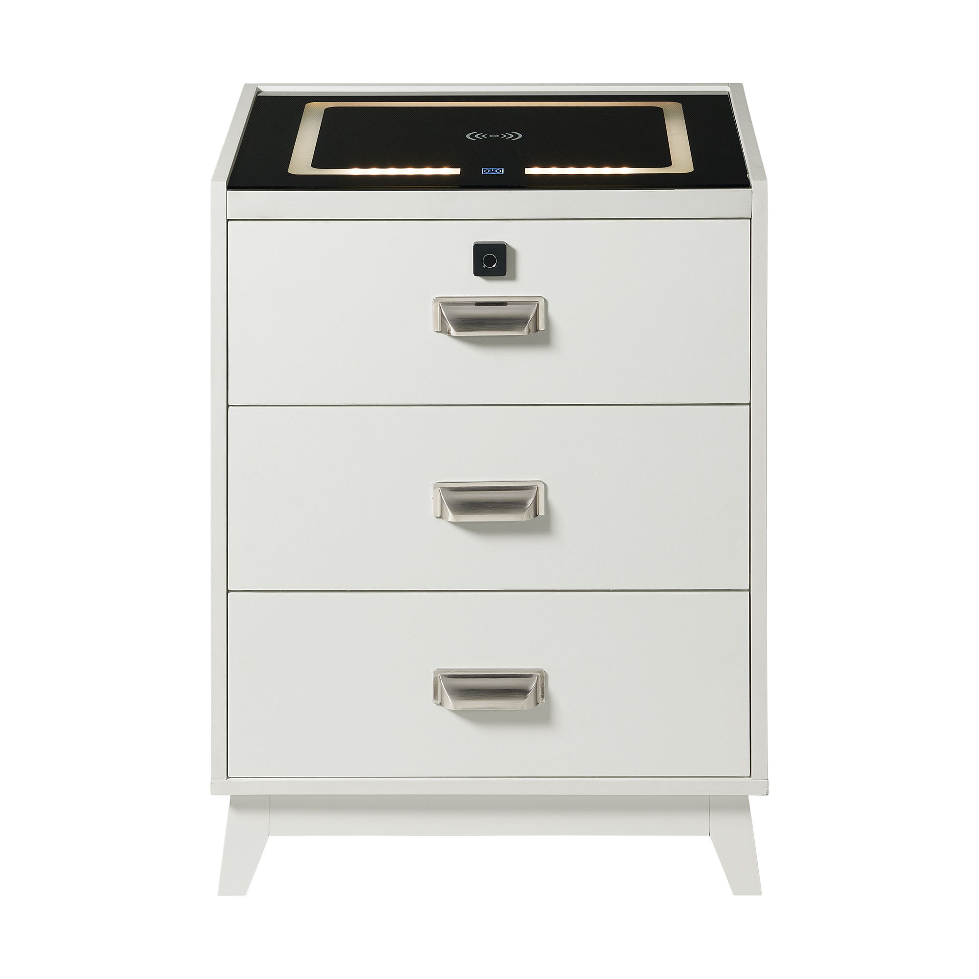 Rio - Nightstand With Electronic Features - White