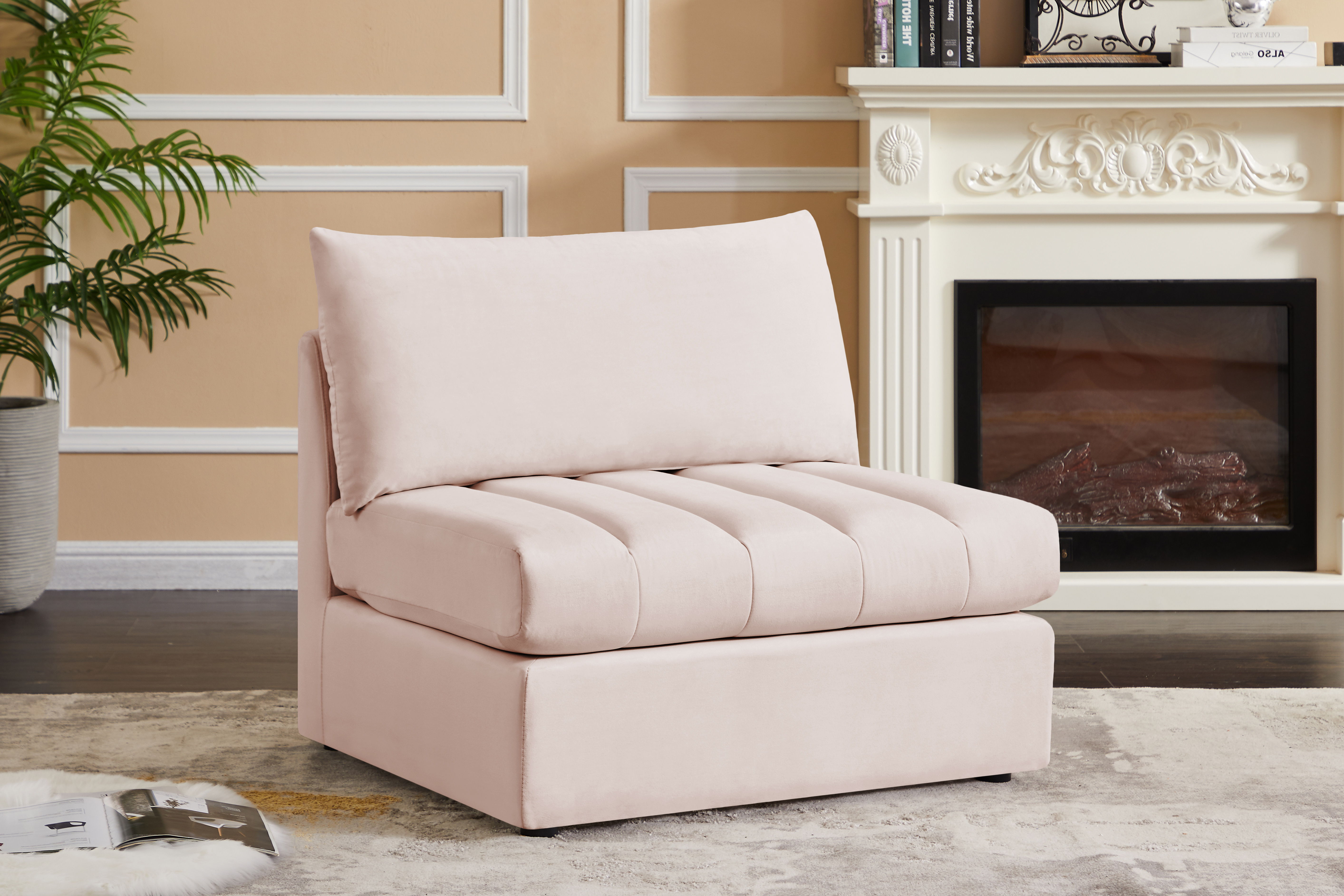 Jacob - Armless Chair - Pink