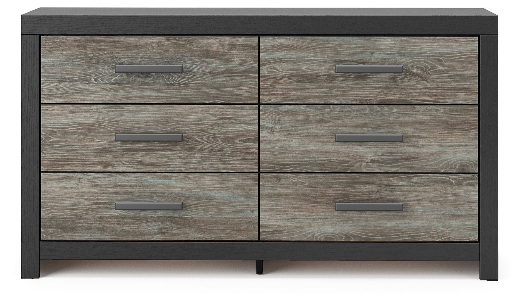 Broachmyn - Six Drawer Dresser - Black / Gray