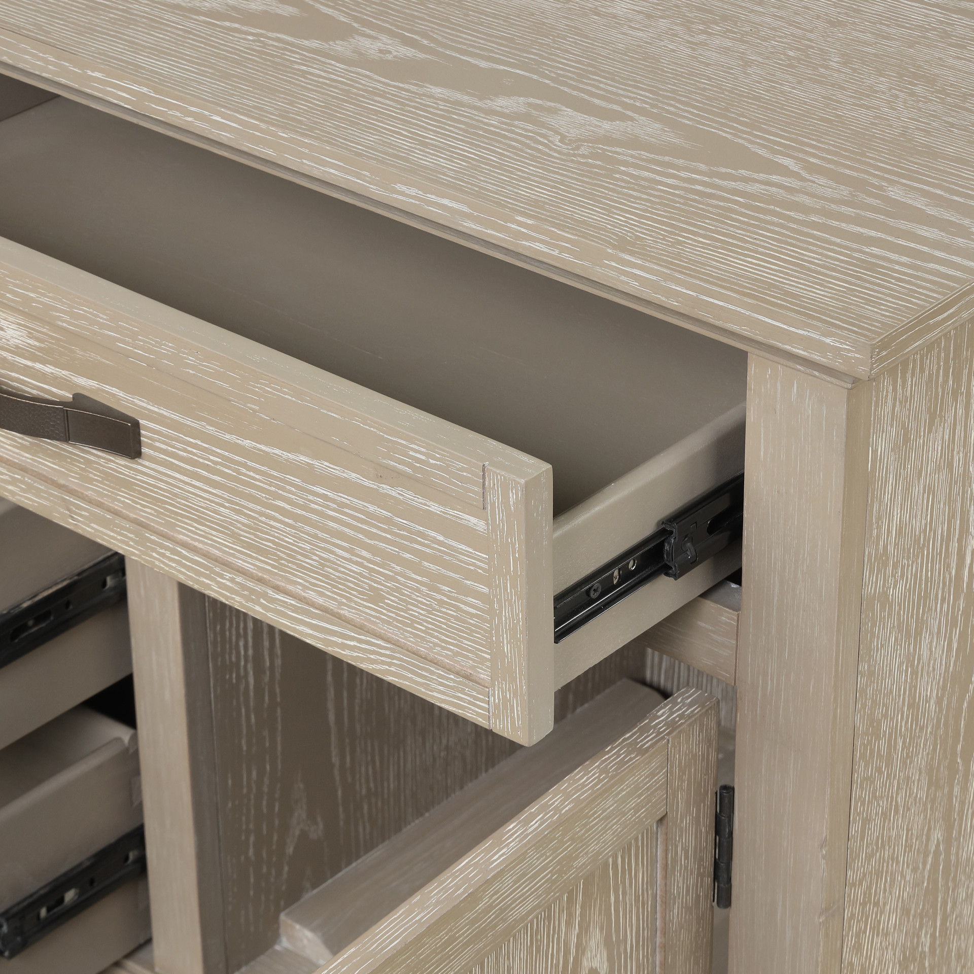 Gwendolyn - Server - Cerused Taupe, gray, view 5