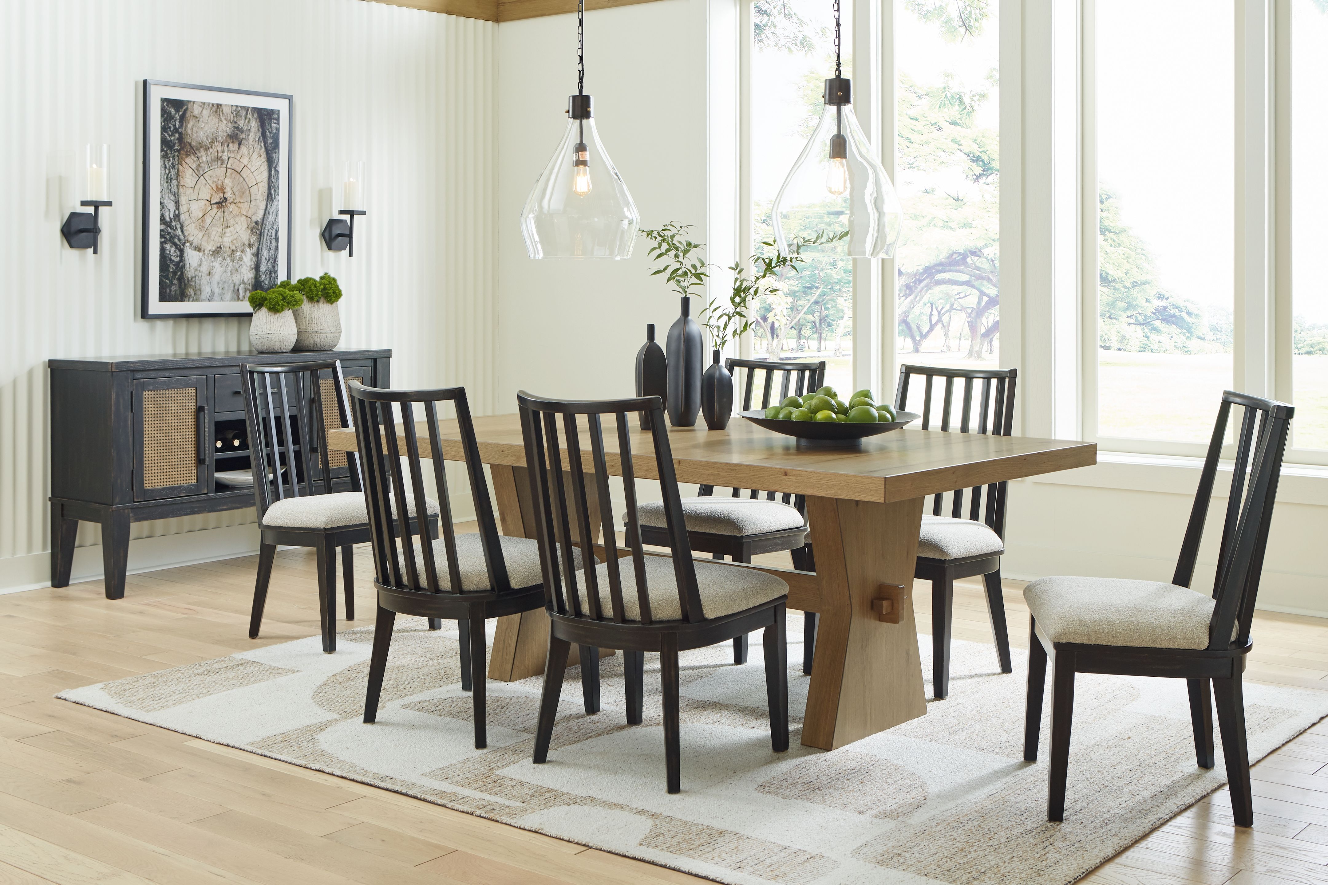 Ashley Furniture Galliden - Dining Upholstered Side Chair (Set of 2) - Black - Image 9