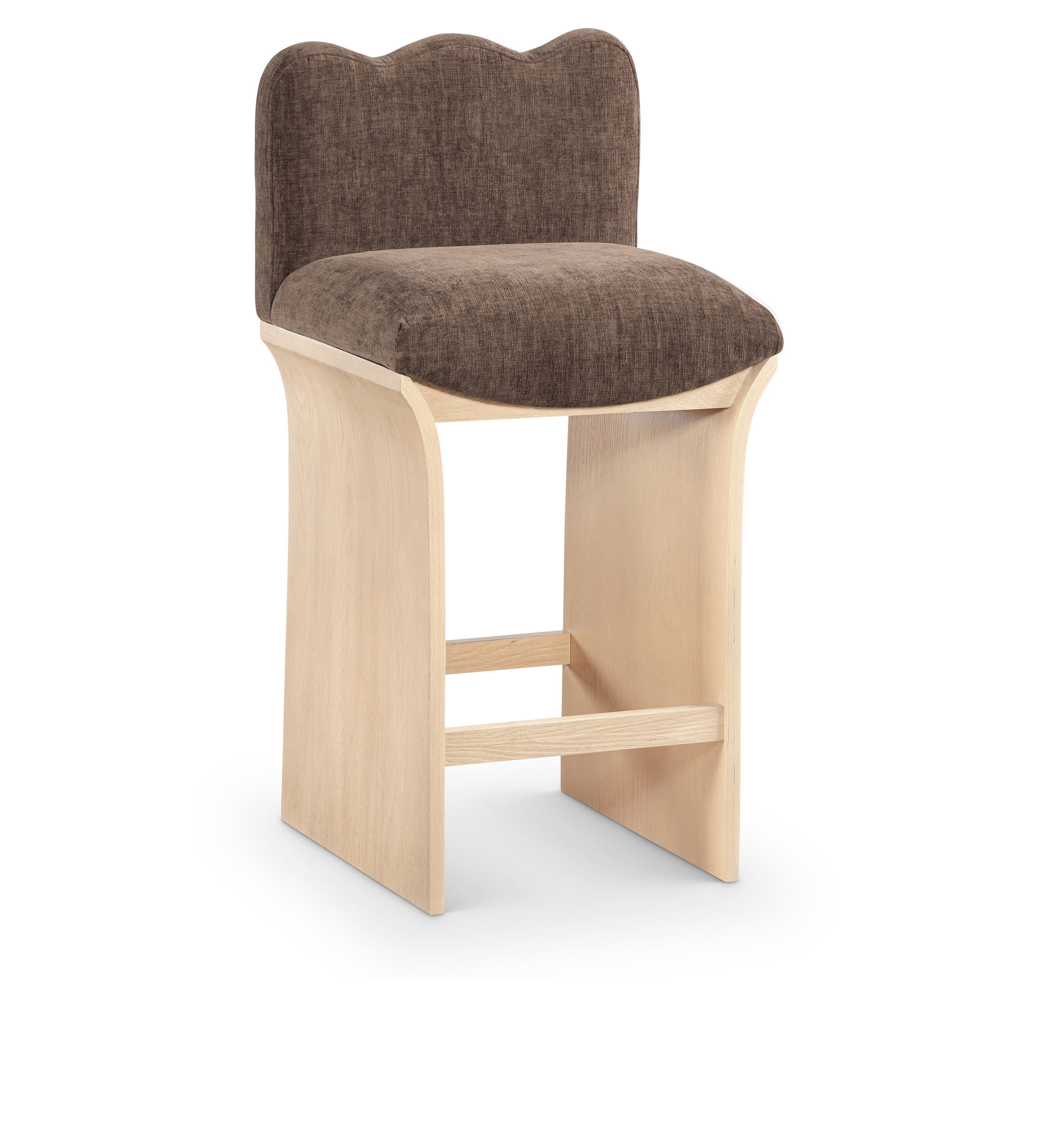 Shaw - Chenille Fabric Counter Stool - Brown