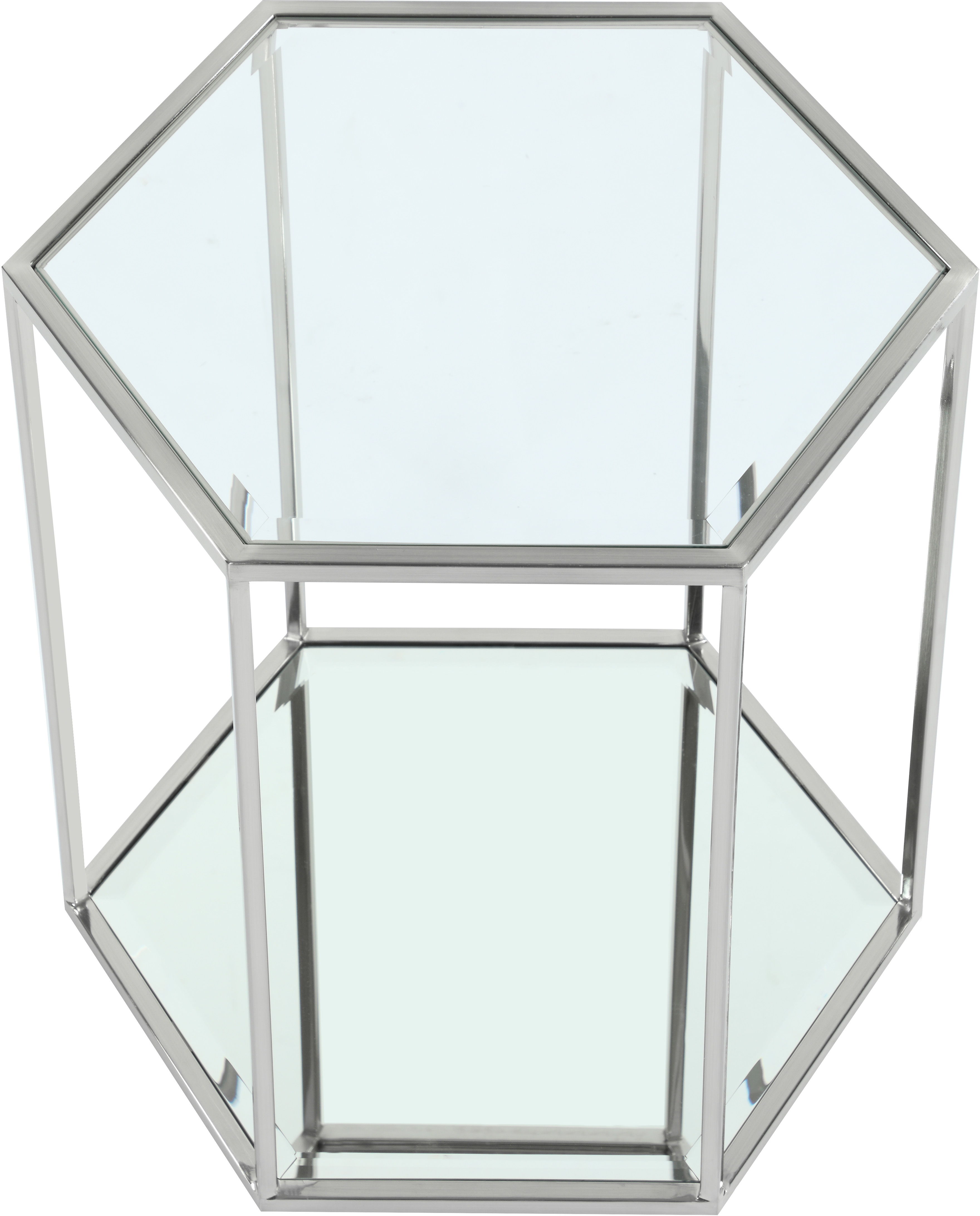 Sei - End Table - Pearl Silver