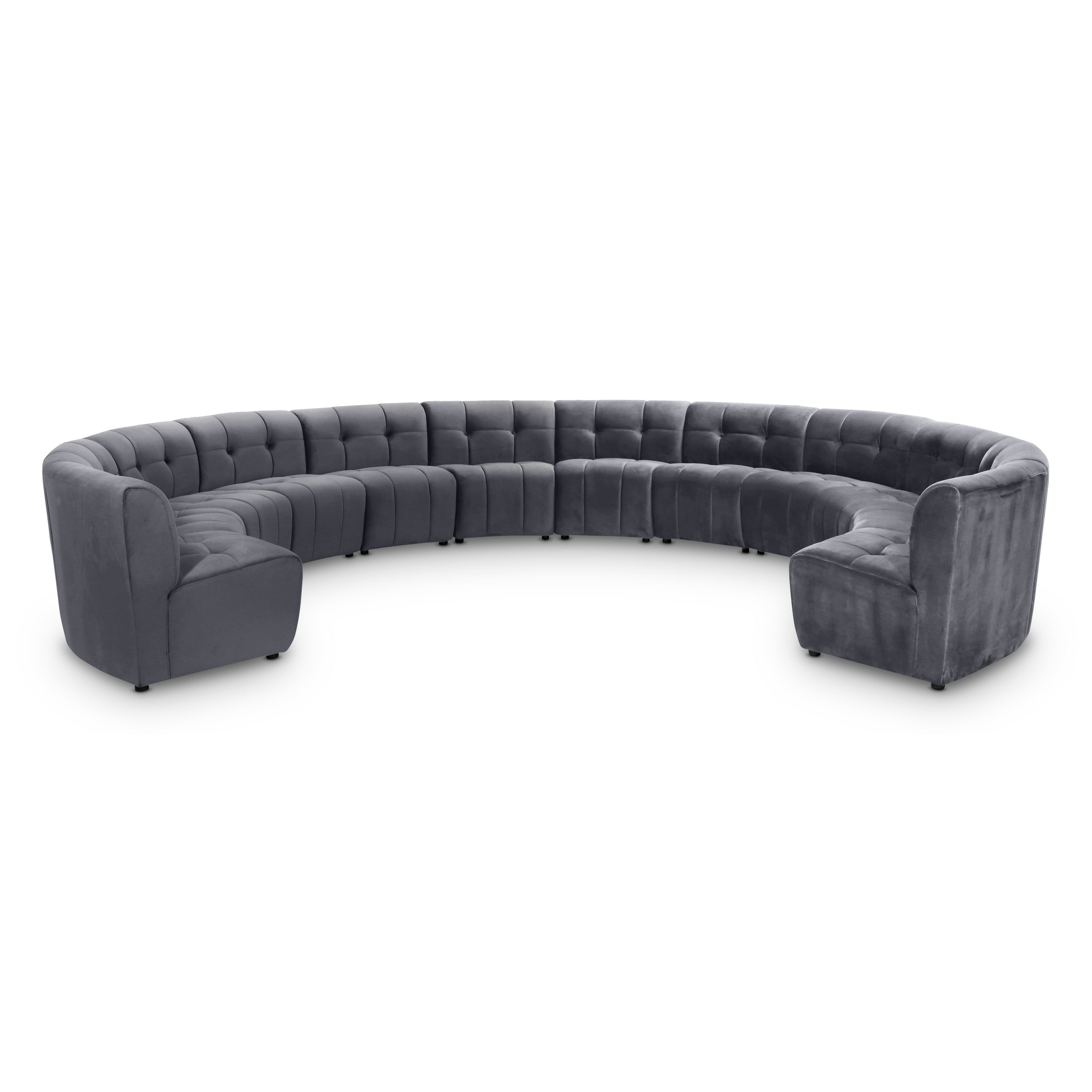 Limitless - 12 Piece Modular Sectional - Gray