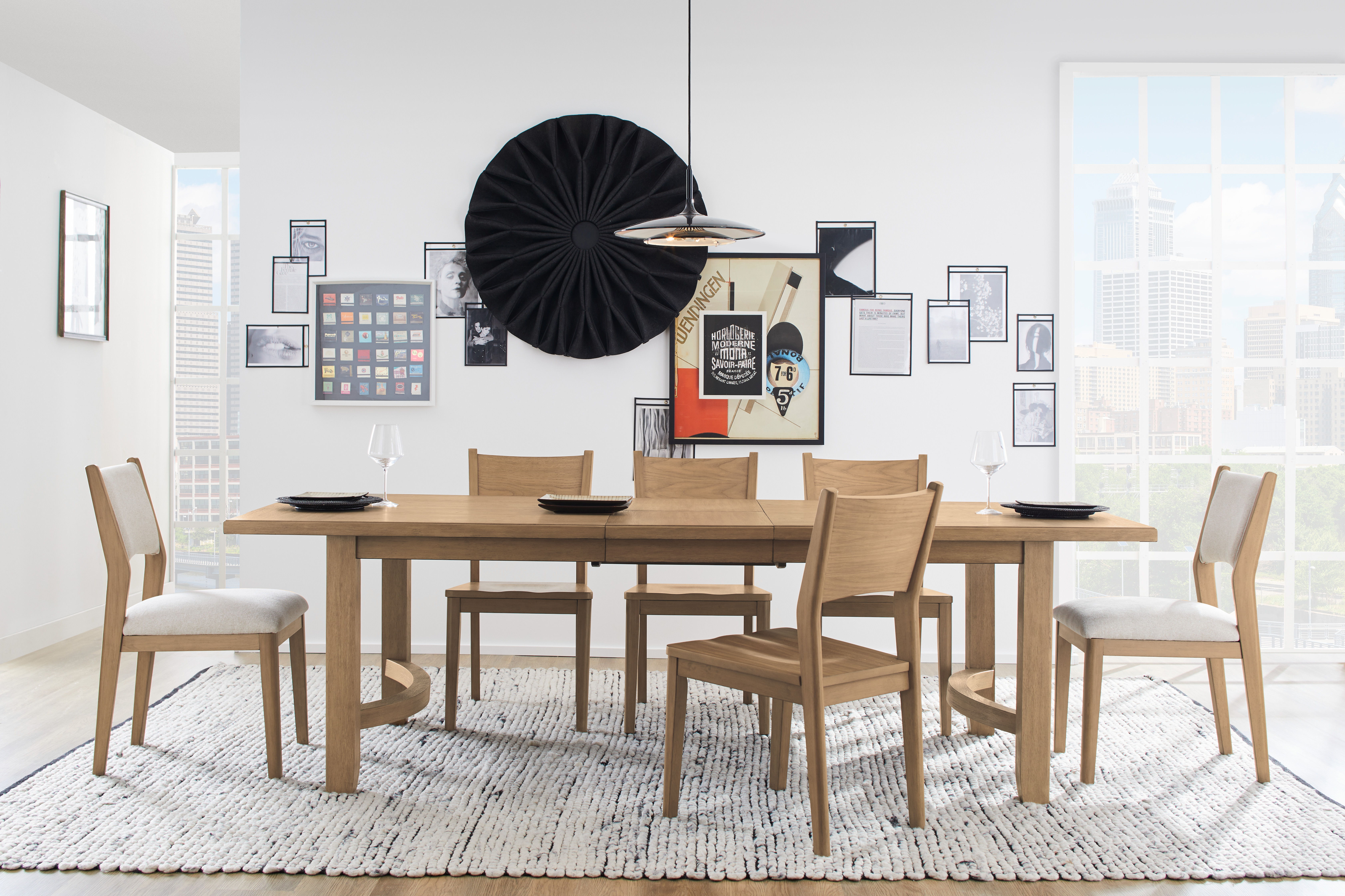 Normandy - Rectangular Dining Table - Light Brown, light brown