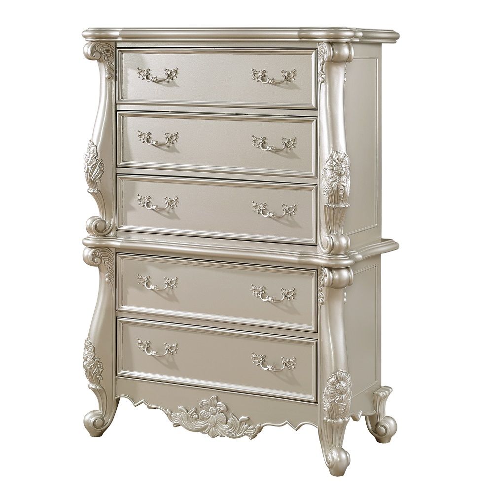 Bently - Chest - Champagne, white
