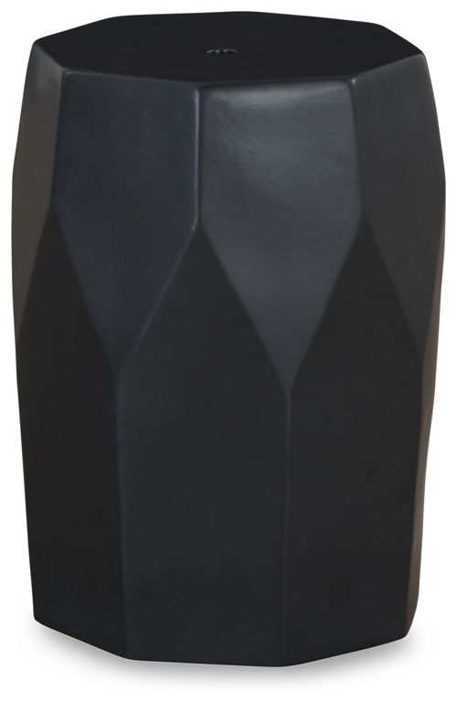 Rhysworth - Indoor/Outdoor Stool - Black, black