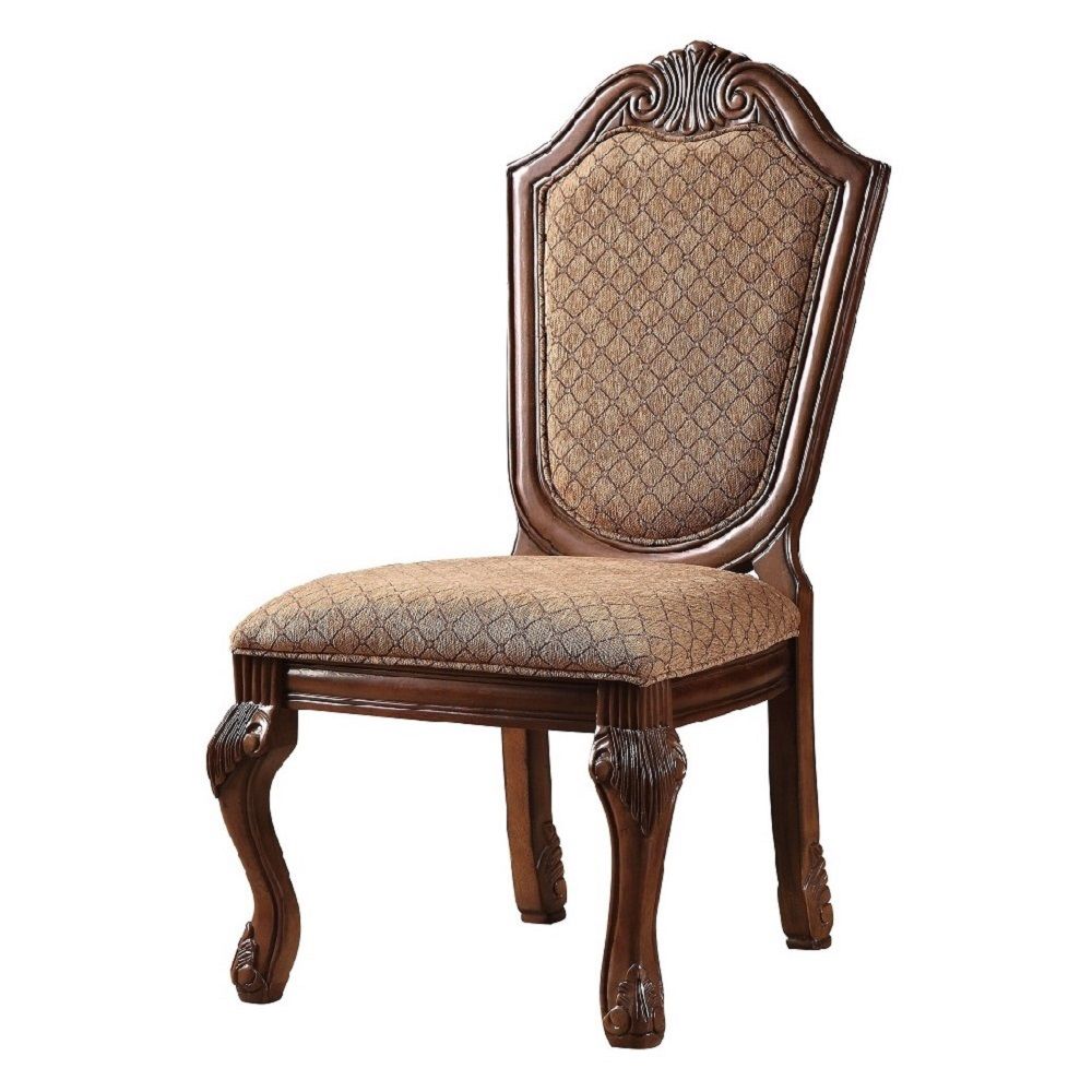 Chateau De Ville - Side Chair (Set of 2) - Fabric & Cherry, dark brown, view 2