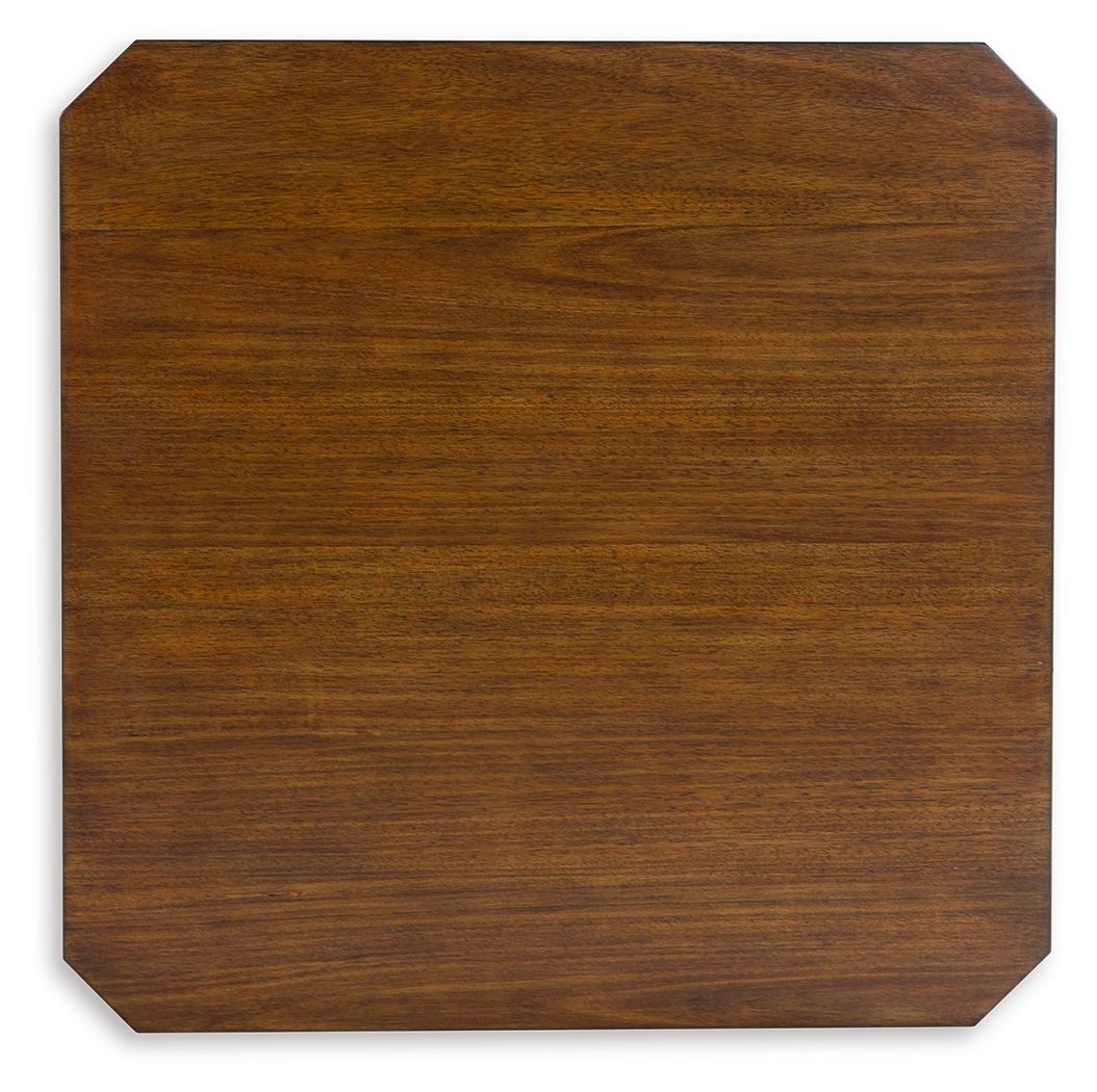 Ashley Furniture Trenmour - Square End Table - Medium Brown - Image 5