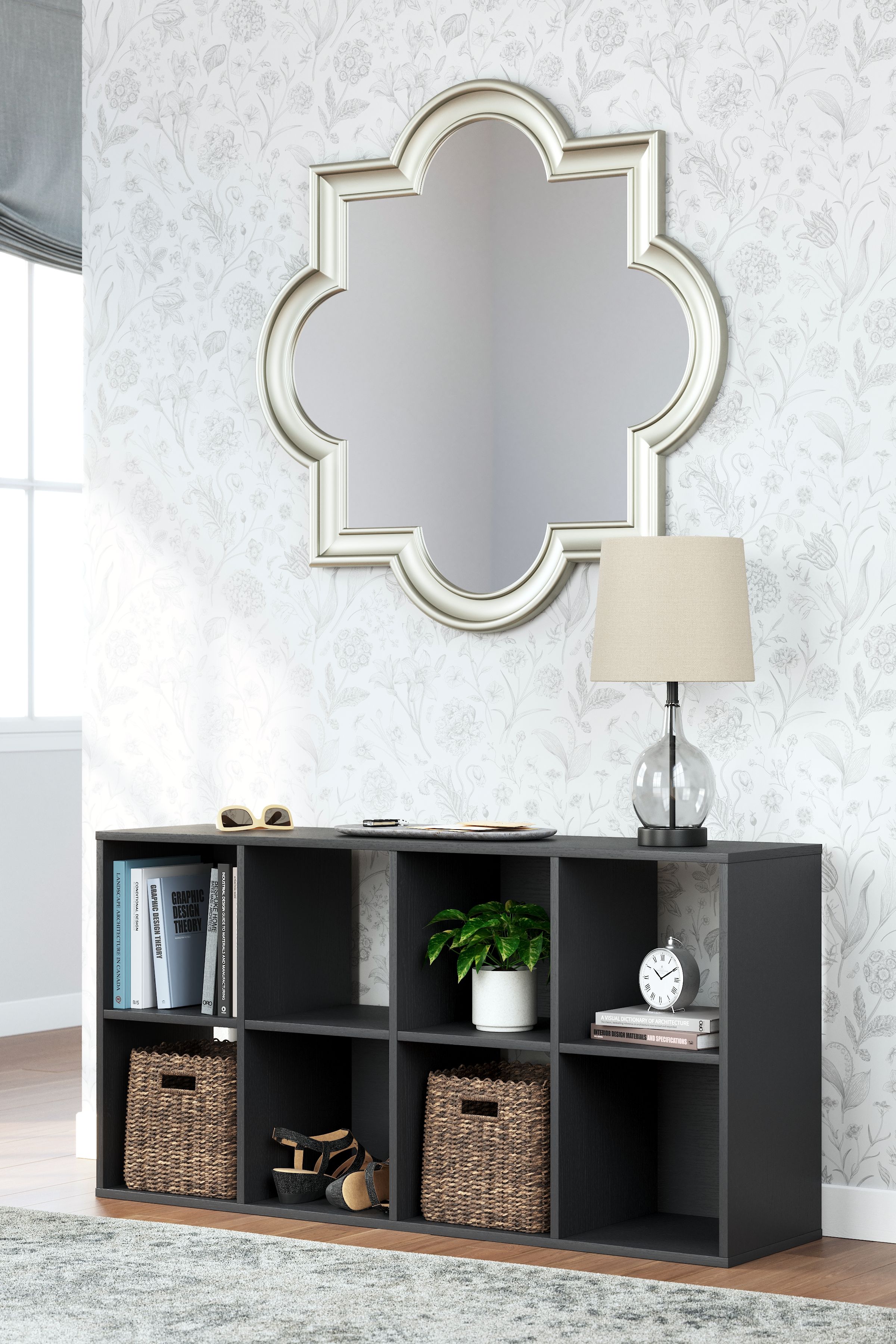 Ashley Furniture Langdrew - Eight Cube Organizer - Black - Image 2