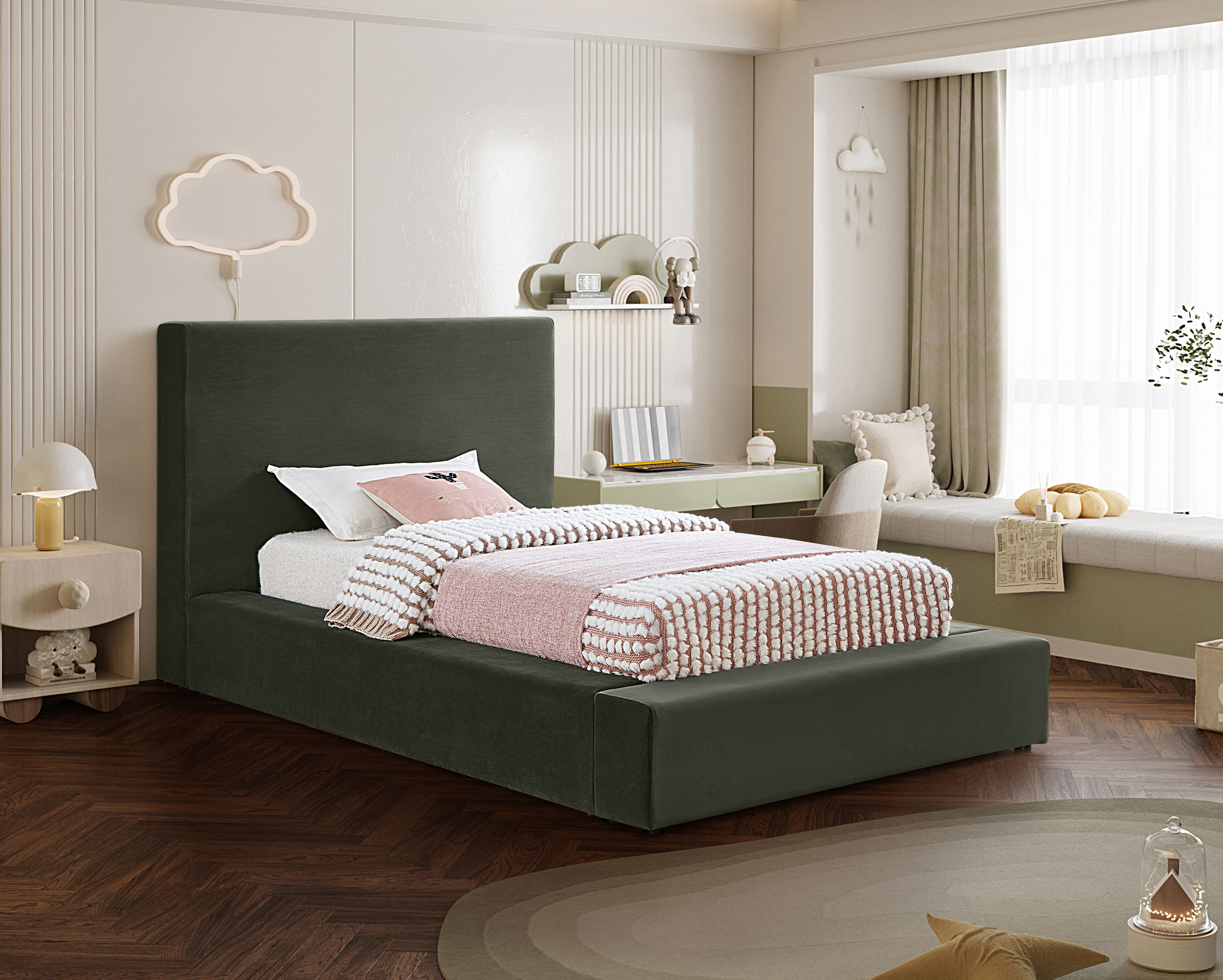 Dorian - Twin Bed - Green