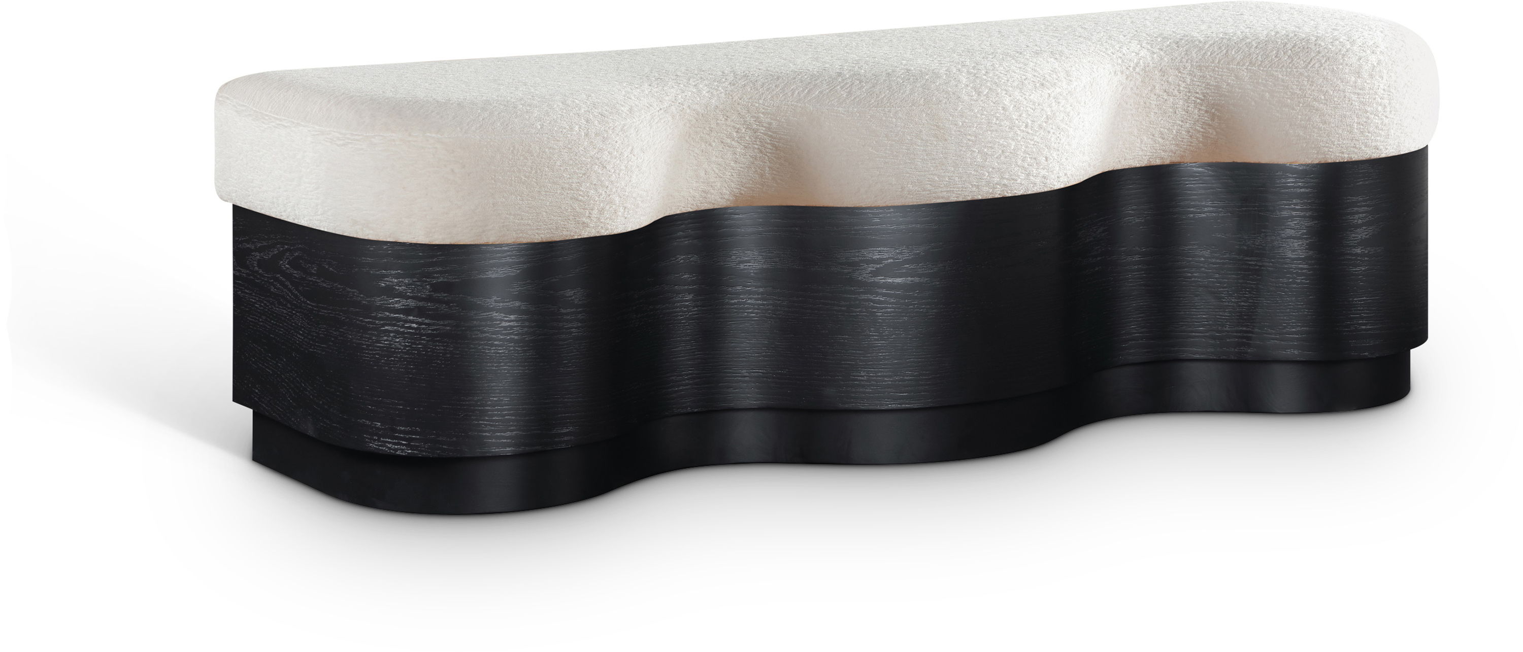 Savoy - Bench With Black Base - Cream