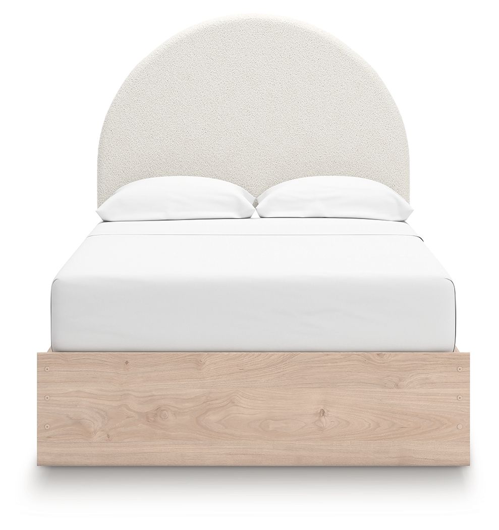 Ashley Furniture Arloster - Full Upholstered Panel Bed With 2 Under Bed Storage Units - Tan / White - Image 7