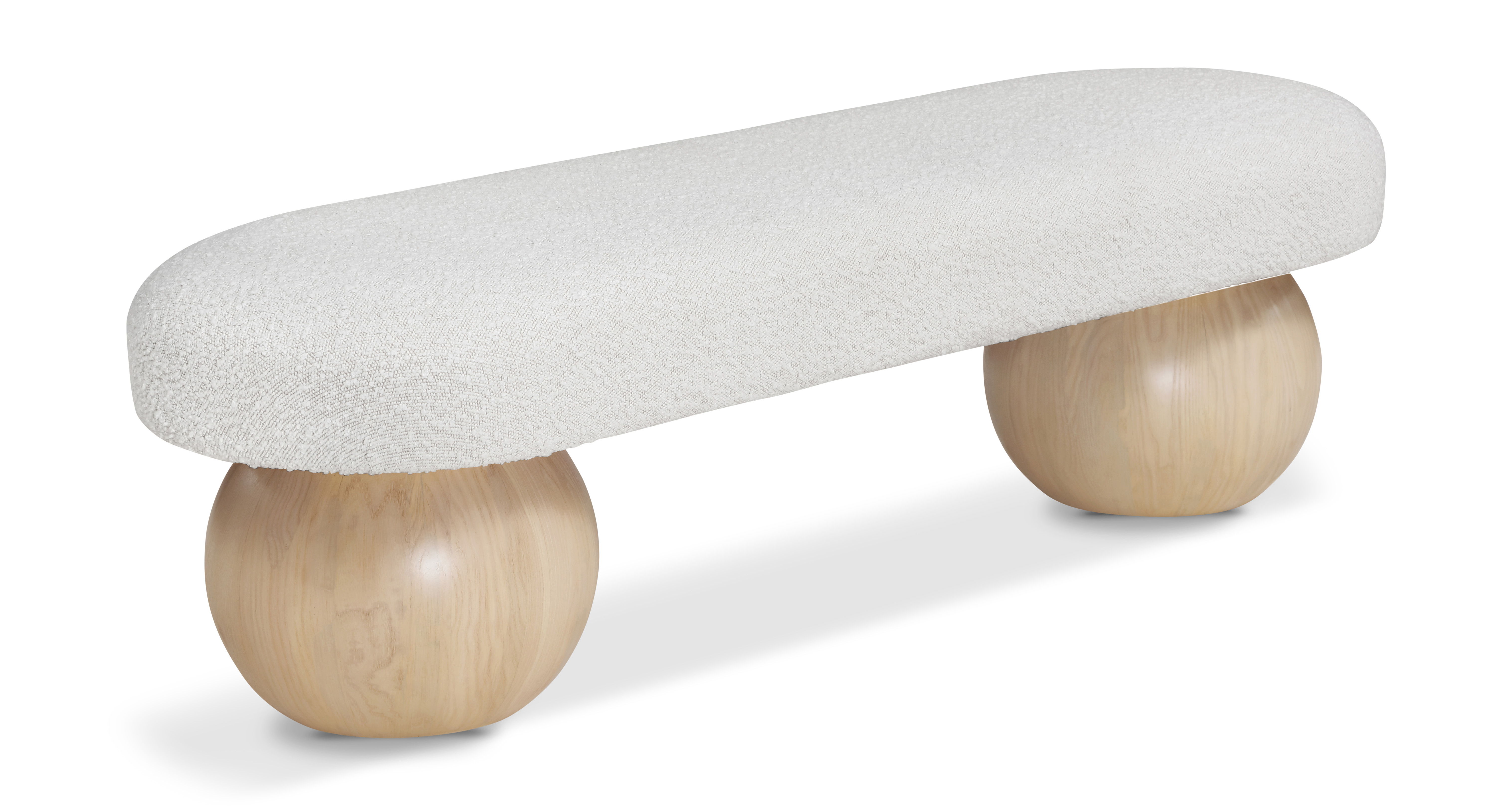 Bowie - Fabric Bench - Cream
