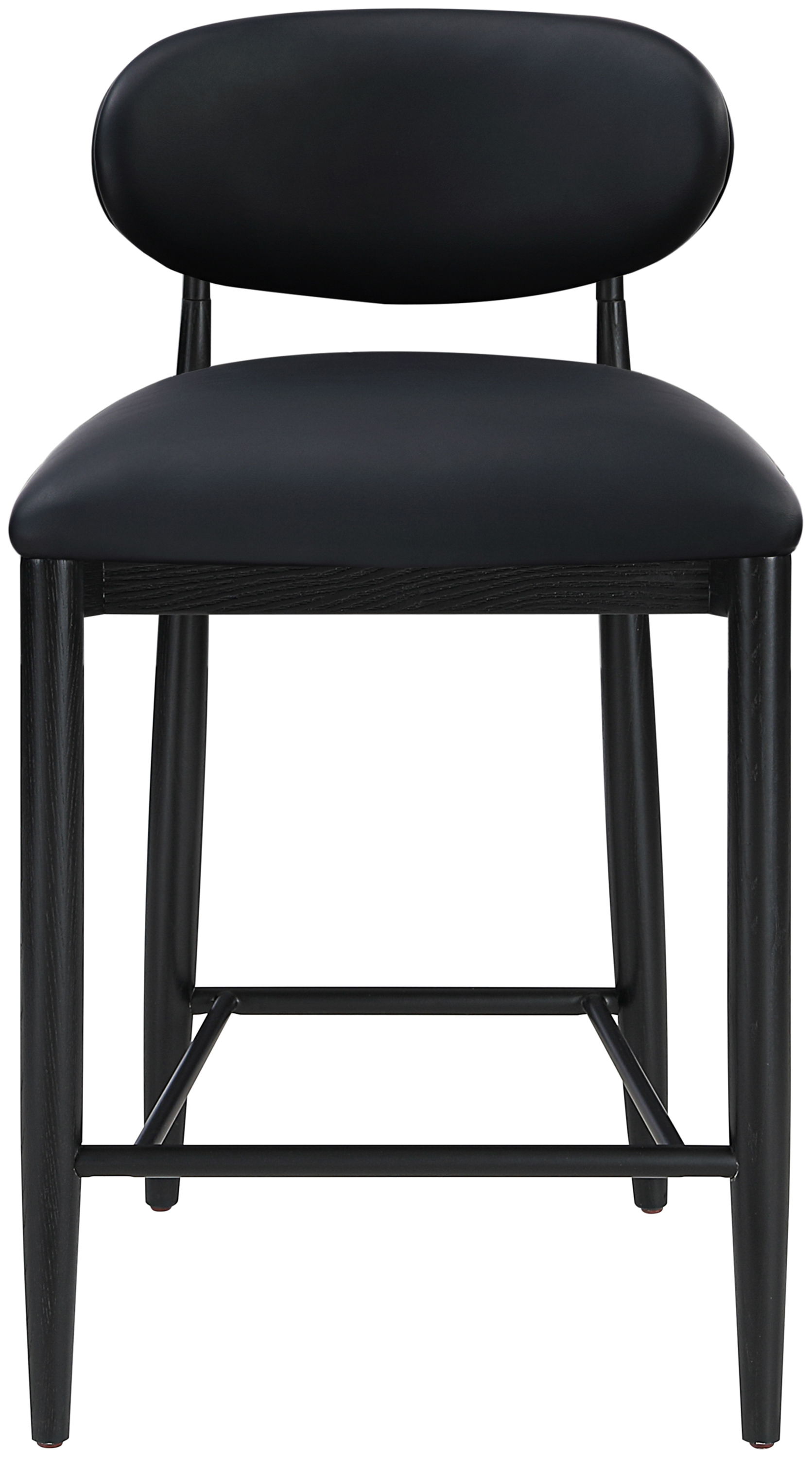 Riccio - Vegan Leather Stool - Black