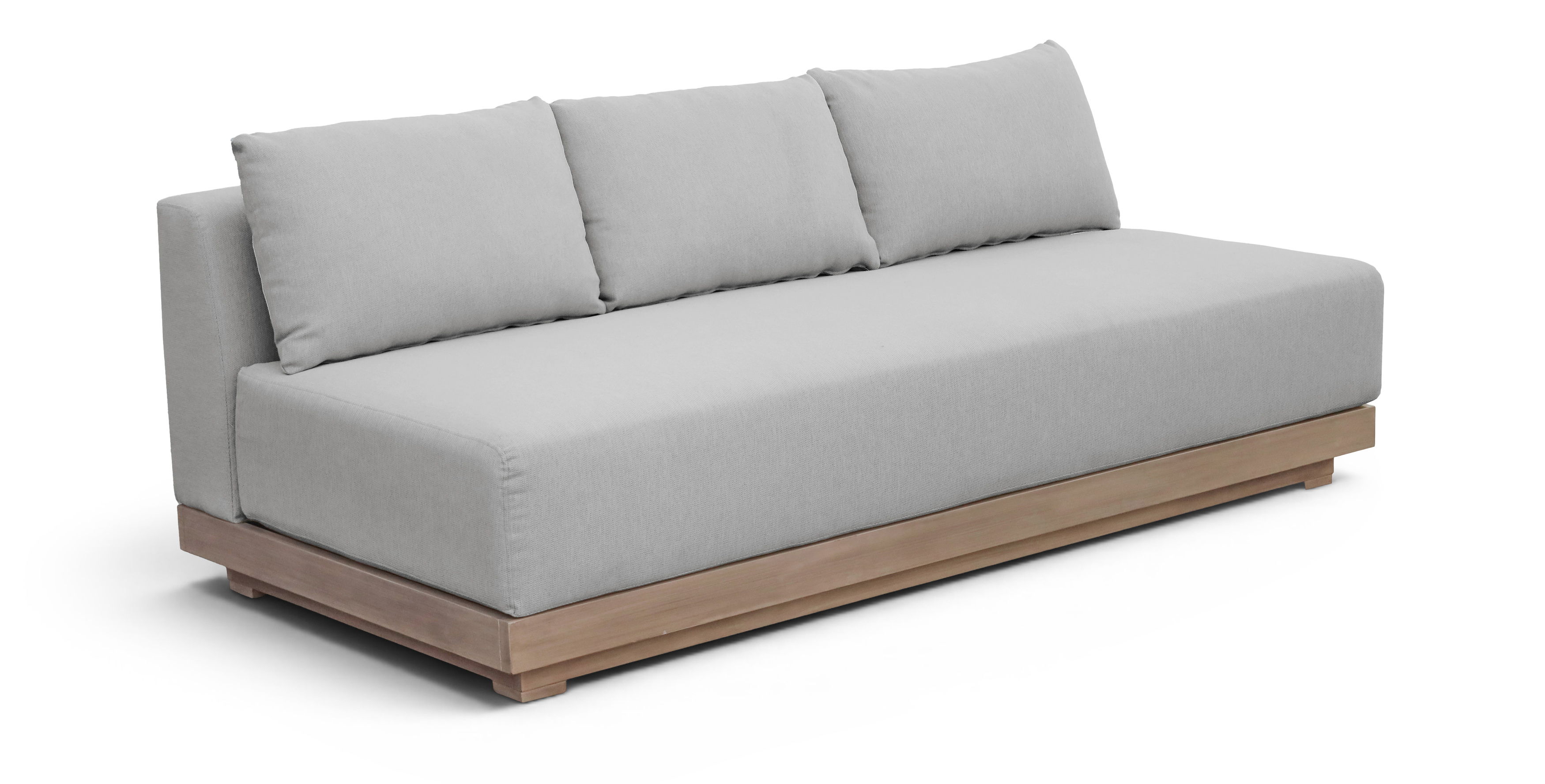 Solace - Olefin Performance Fabric Outdoor Patio Modular Sofa - Gray