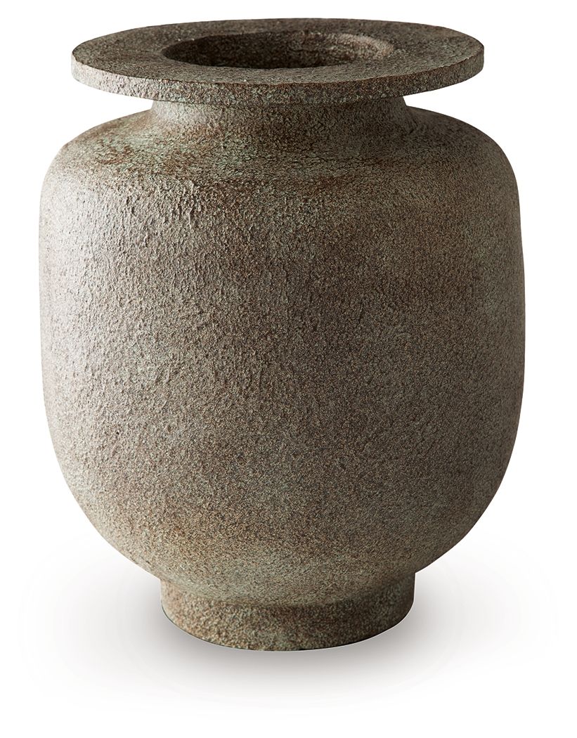 Jedwick - Vase - 15" - Gray / Brown