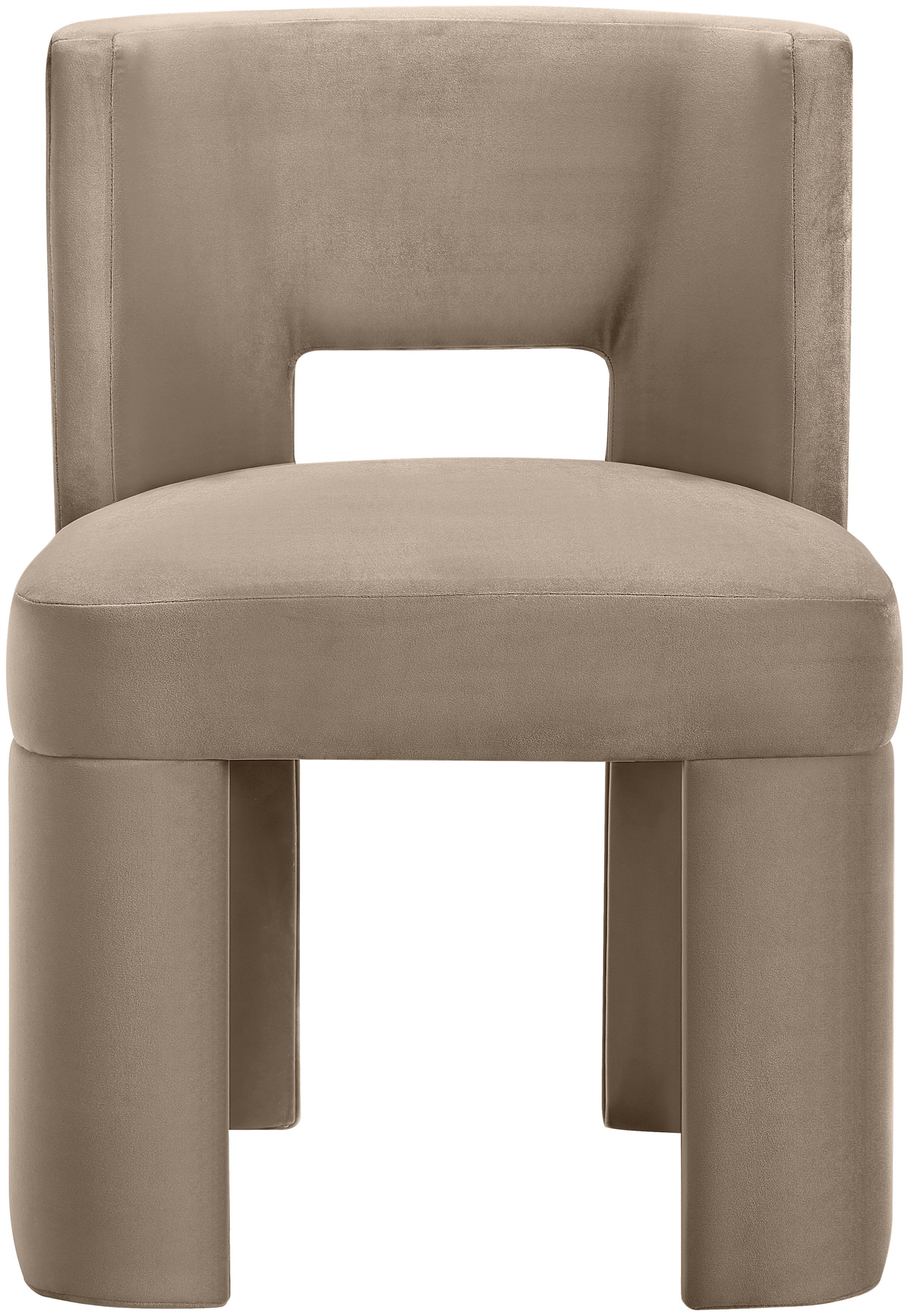 Zuno - Velvet Performance Fabric Upholstered Dining Chair (Set of 2) - Taupe