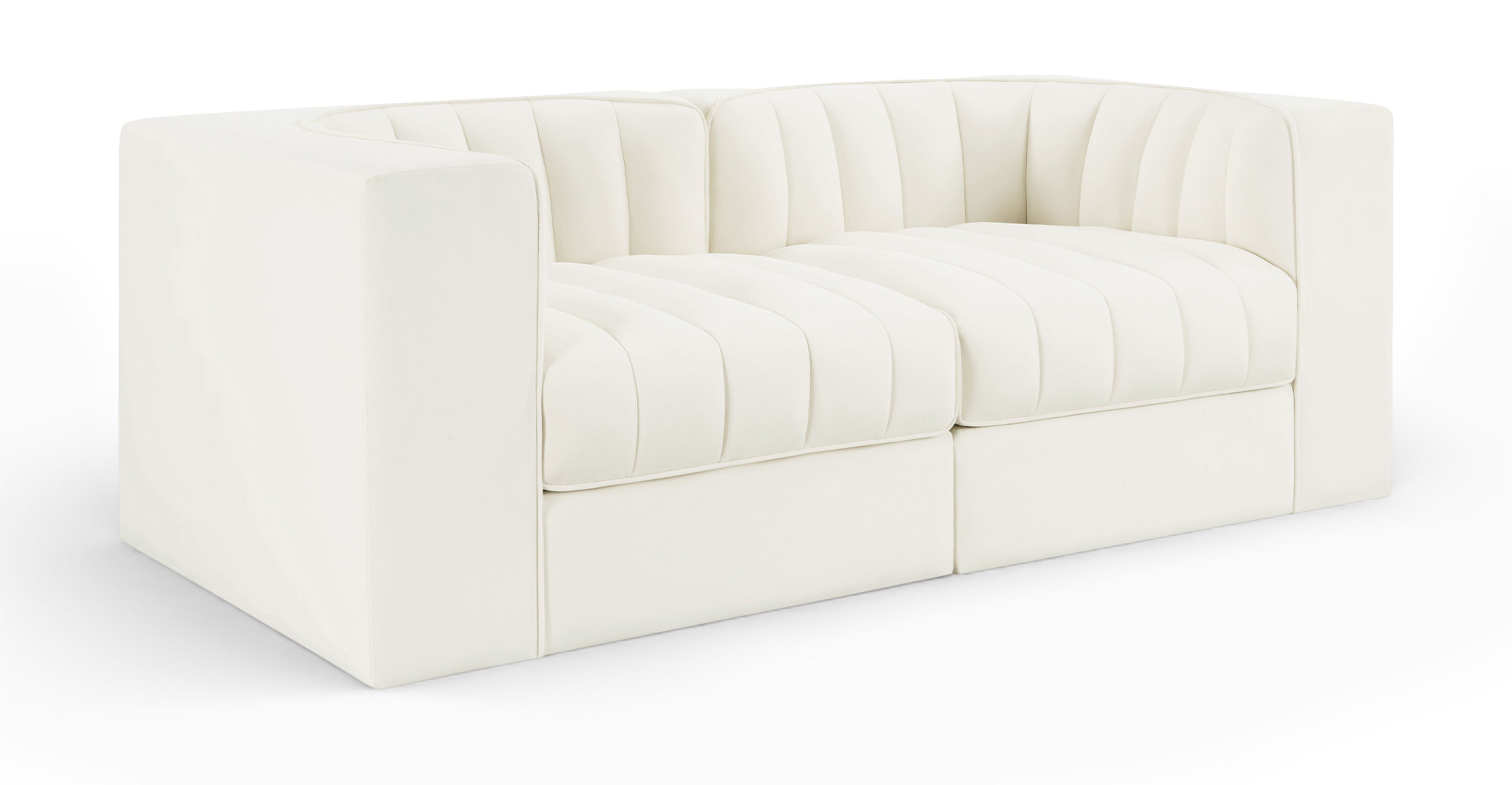 2 Pc · Modular Loveseat With Arms