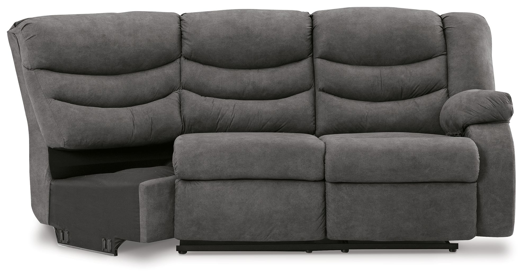 Partymate - Raf Reclining Loveseat - Slate