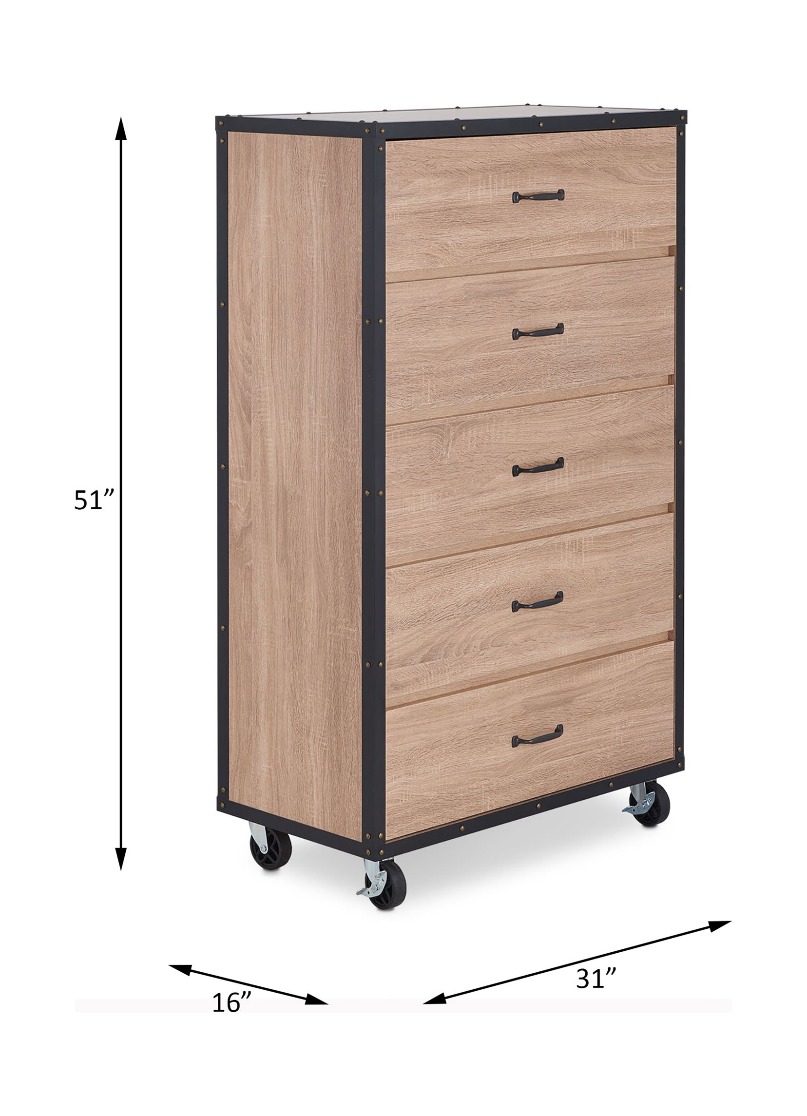 Bemis - Chest - Weathered Light Oak, light brown, view 5