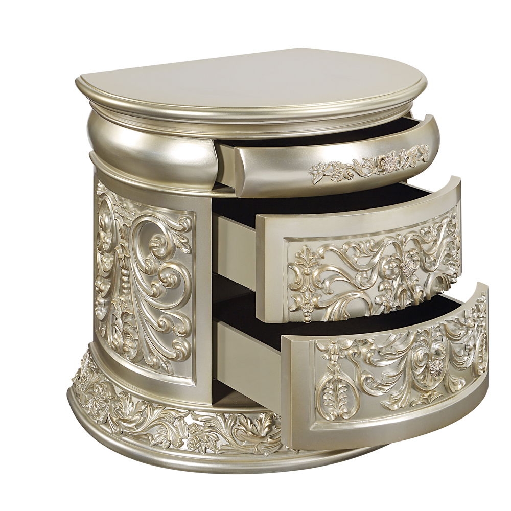 Sorina - Nightstand - Antique Gold, beige, view 4