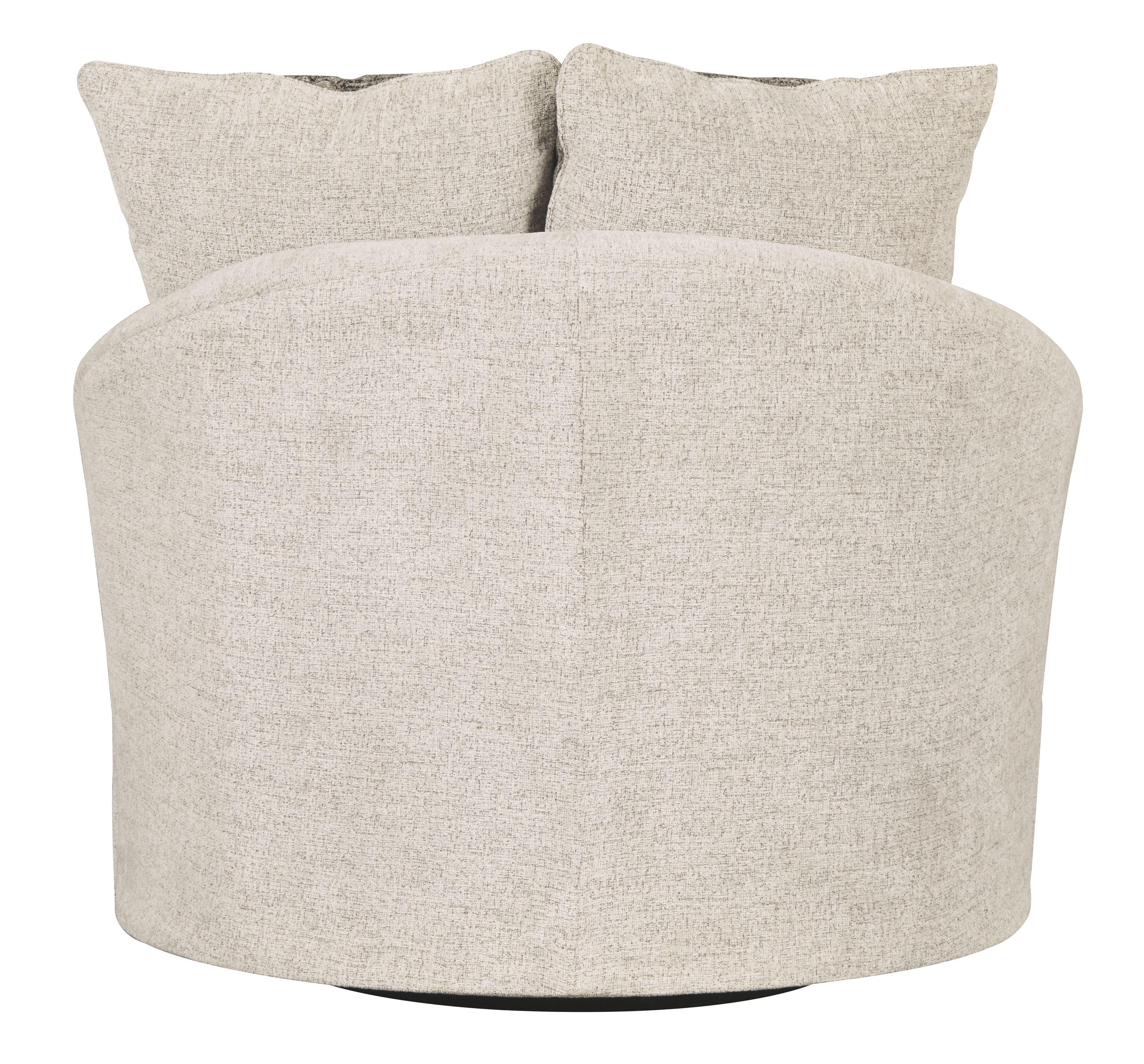 Ashley Furniture Soletren - Swivel Accent Chair - Stone - Image 4