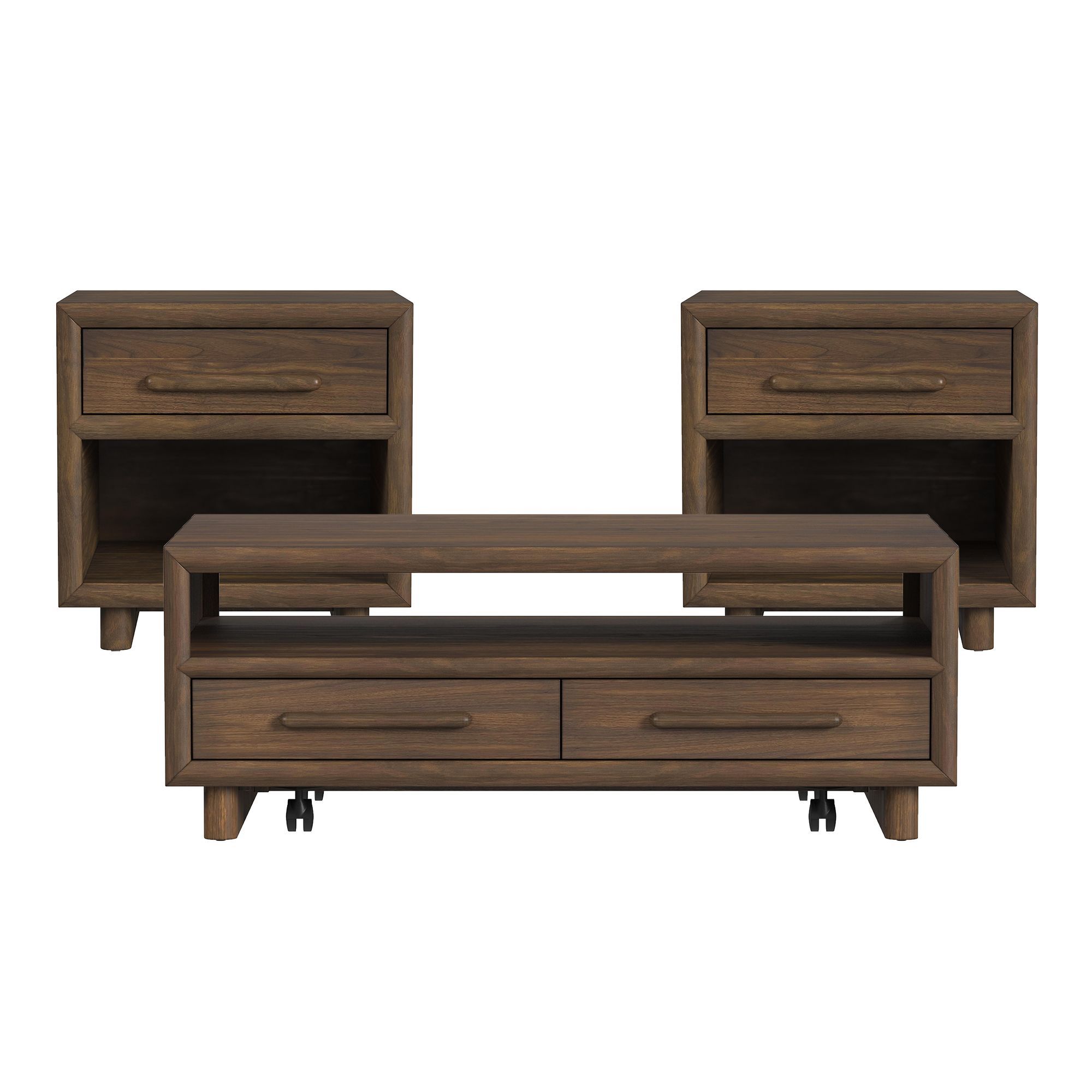 3 Pc · Coffee Table & Two End Tables