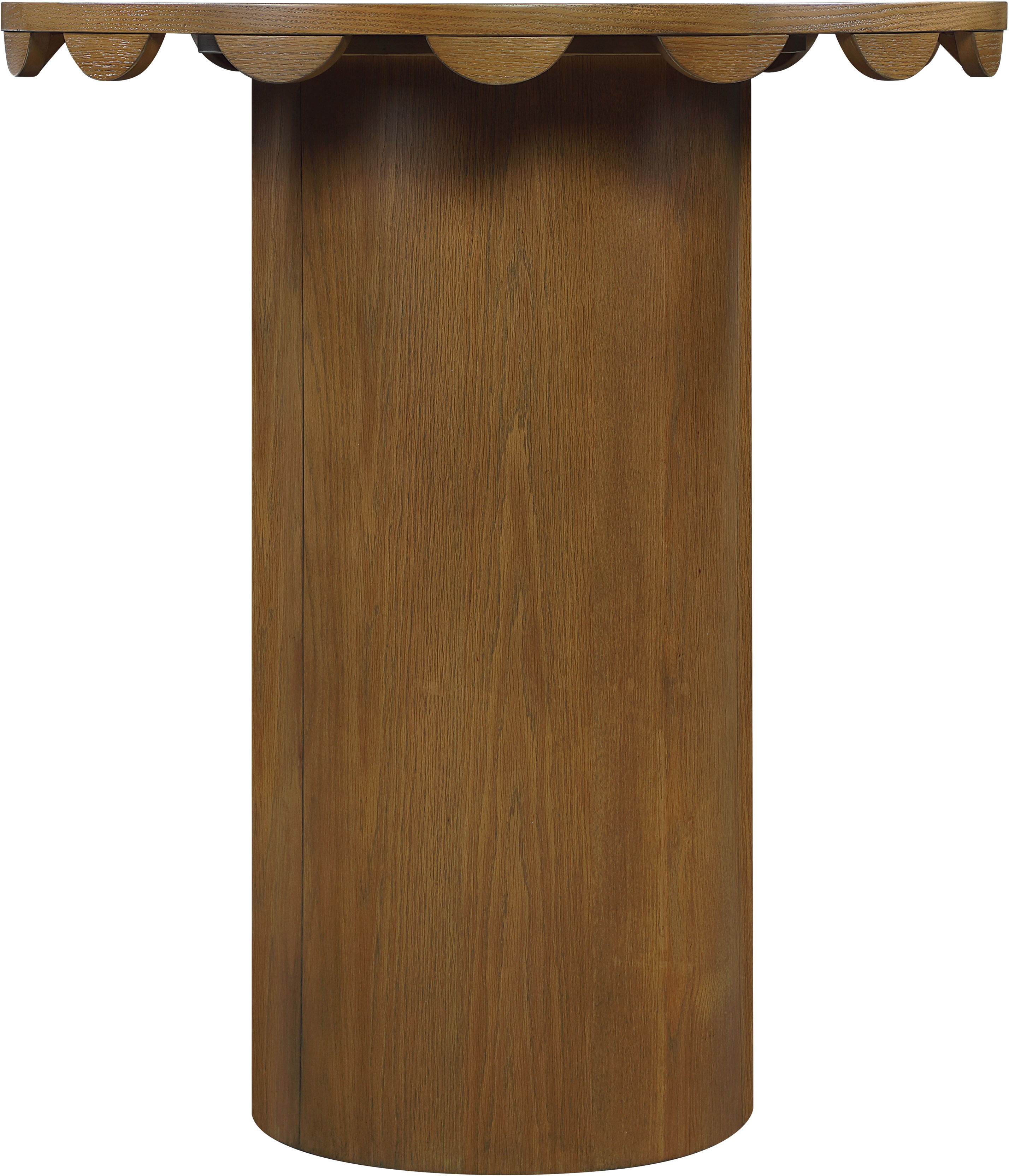 Dahlia - Solid Wood And Natural Cane Bar Height Table - Brown