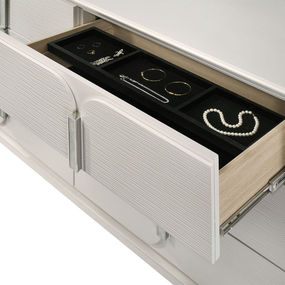Laveda - Dresser - Pearl White, white, view 4