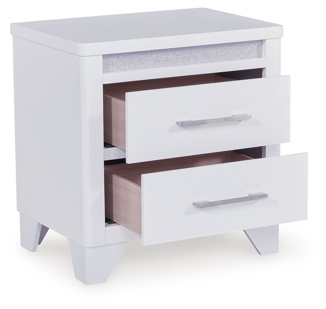 Ashley Furniture Jarlee - Two Drawer Night Stand - White - Image 3