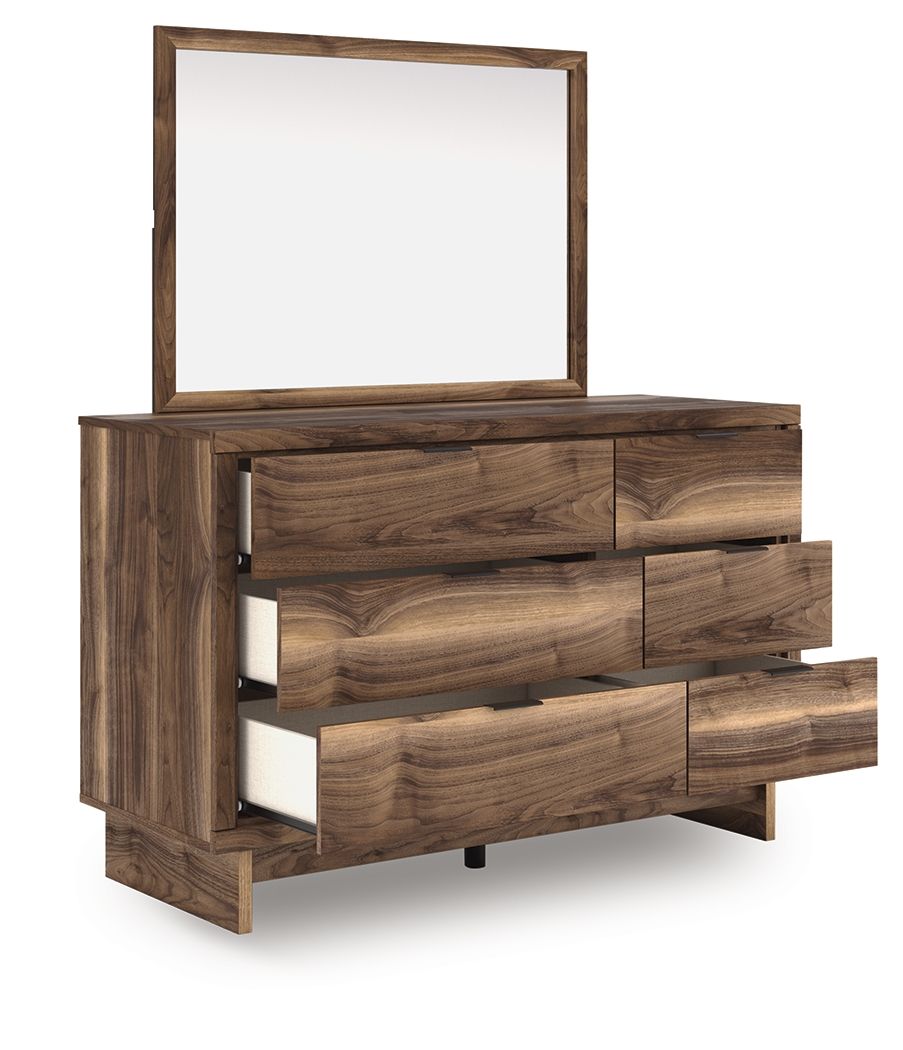 Ashley Furniture Chirason - Dresser And Mirror - Brown - Image 4