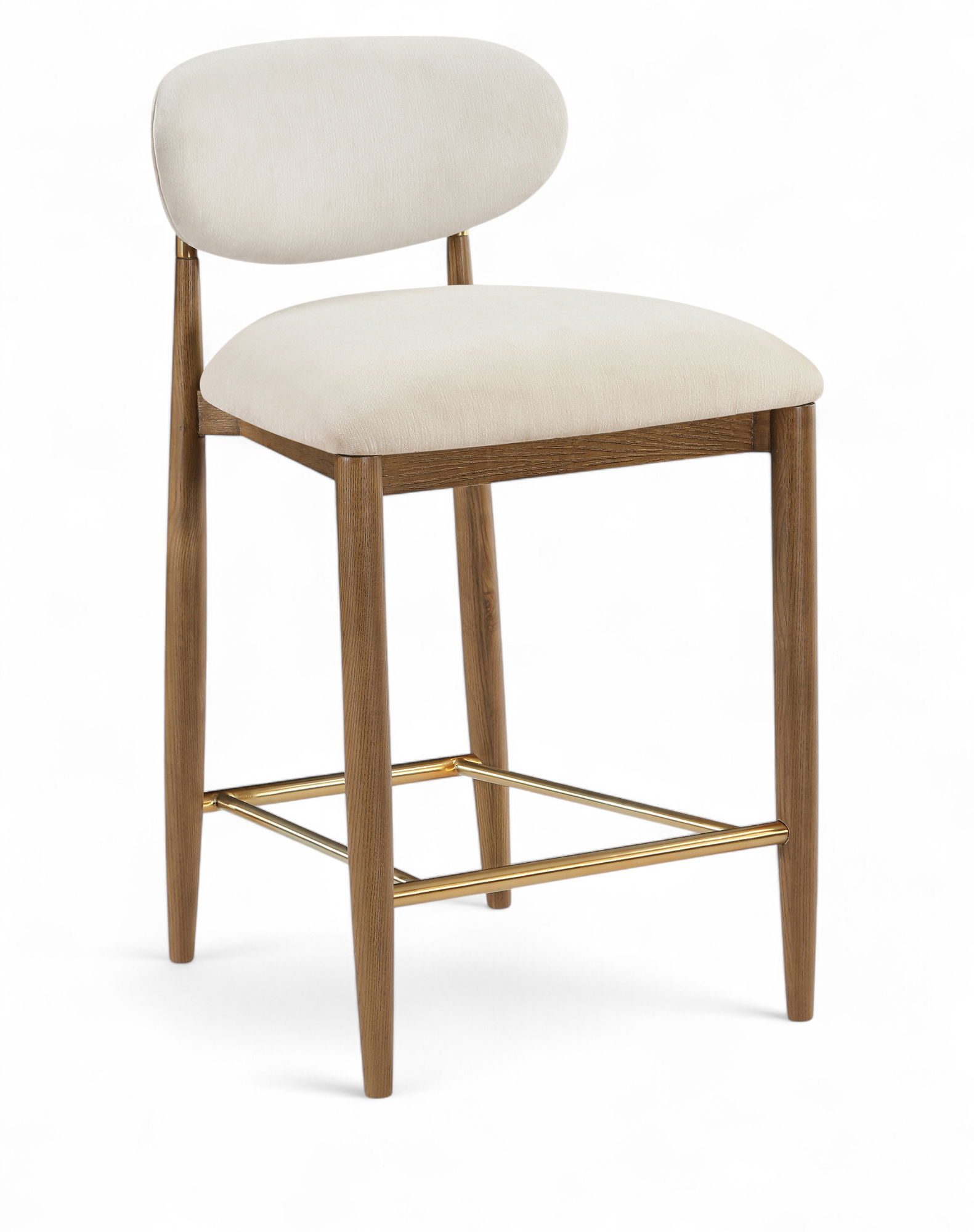 Riccio - Performance Fabric Stool - Cream