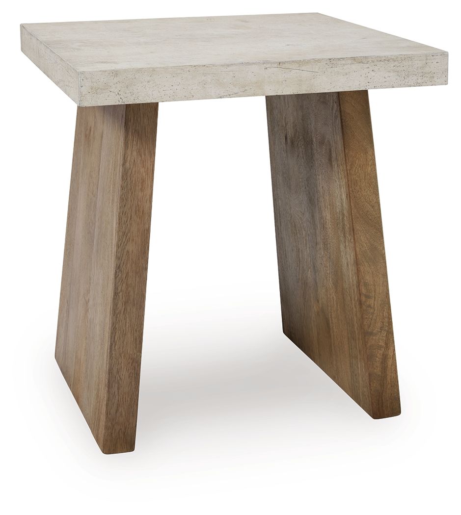 Brendalhouse - Square End Table - Light Brown
