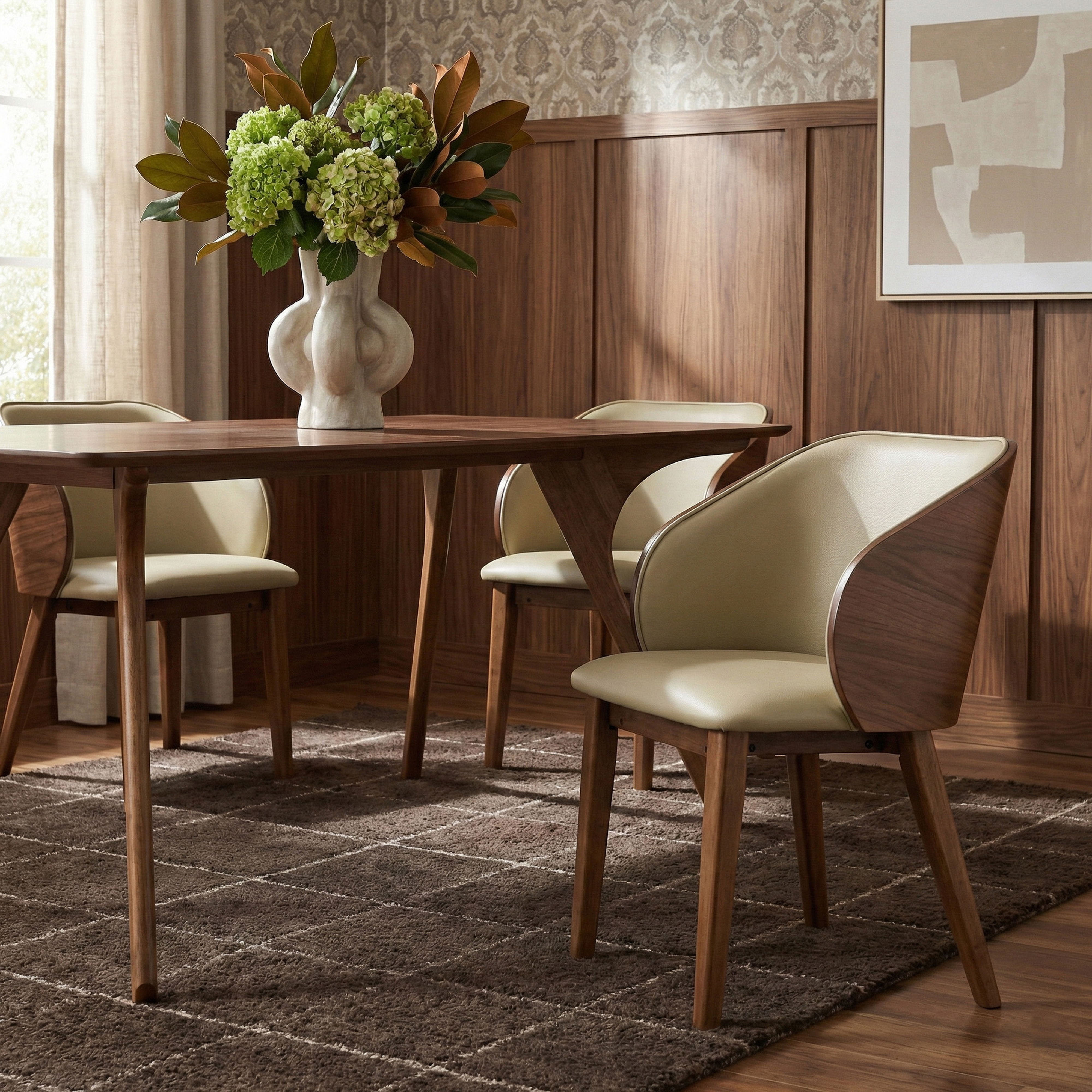 Glenwood - Vegan Leather Upholstered Dining Chair (Set of 2) - Khaki