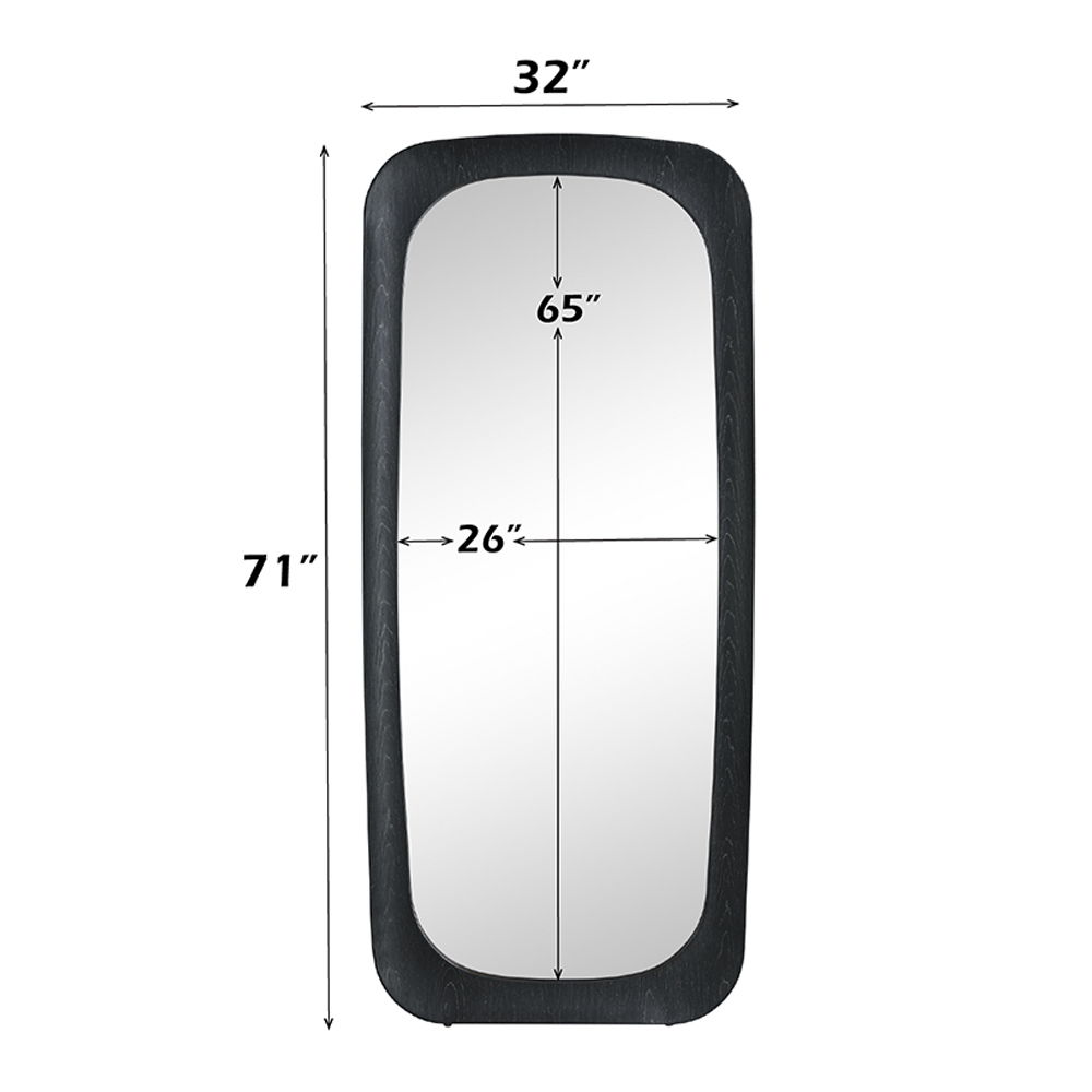 Izusa - Floor Mirror - Black, black, view 3