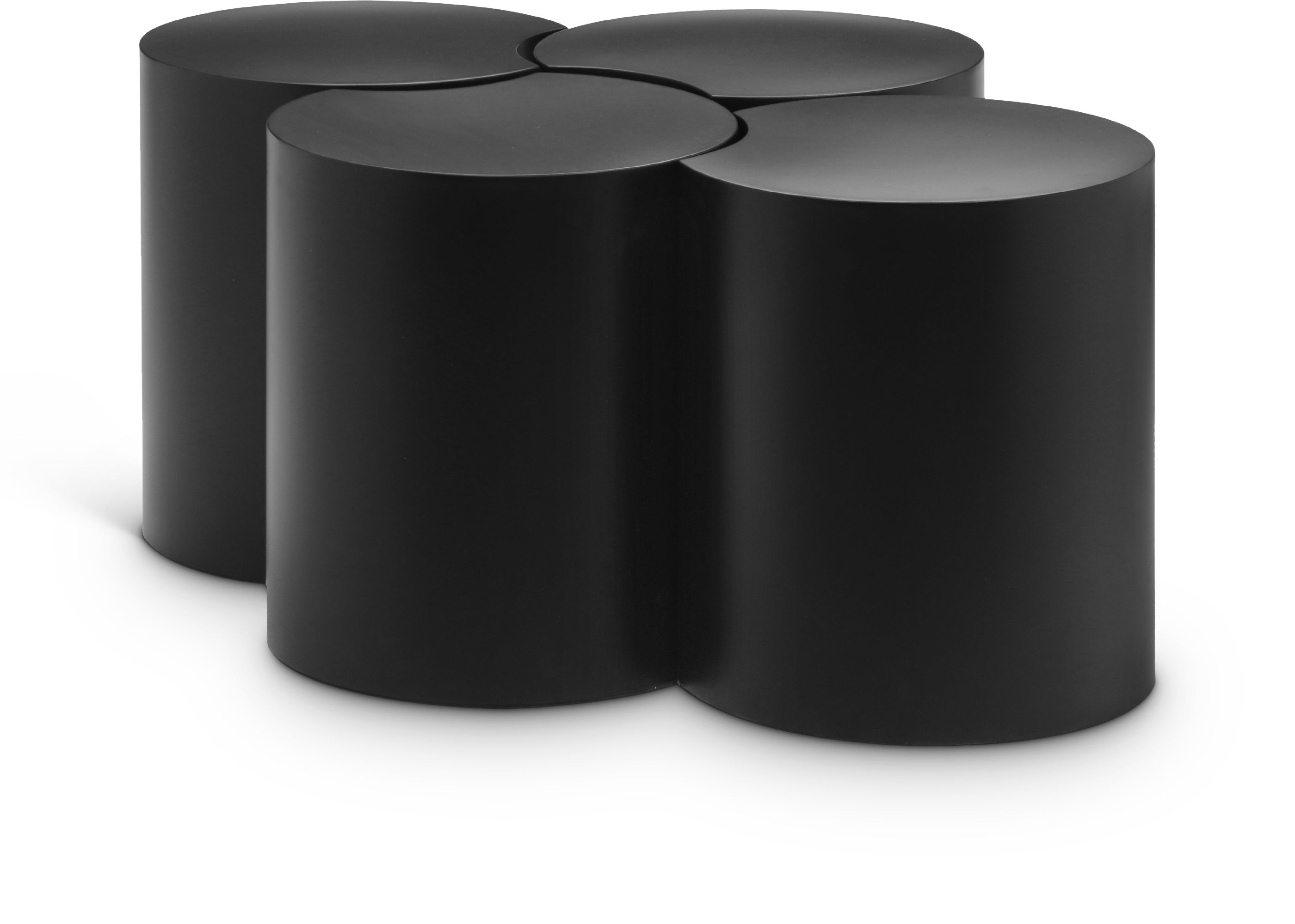 Dimple - 16" 4 Piece Modular Coffee Table - Black