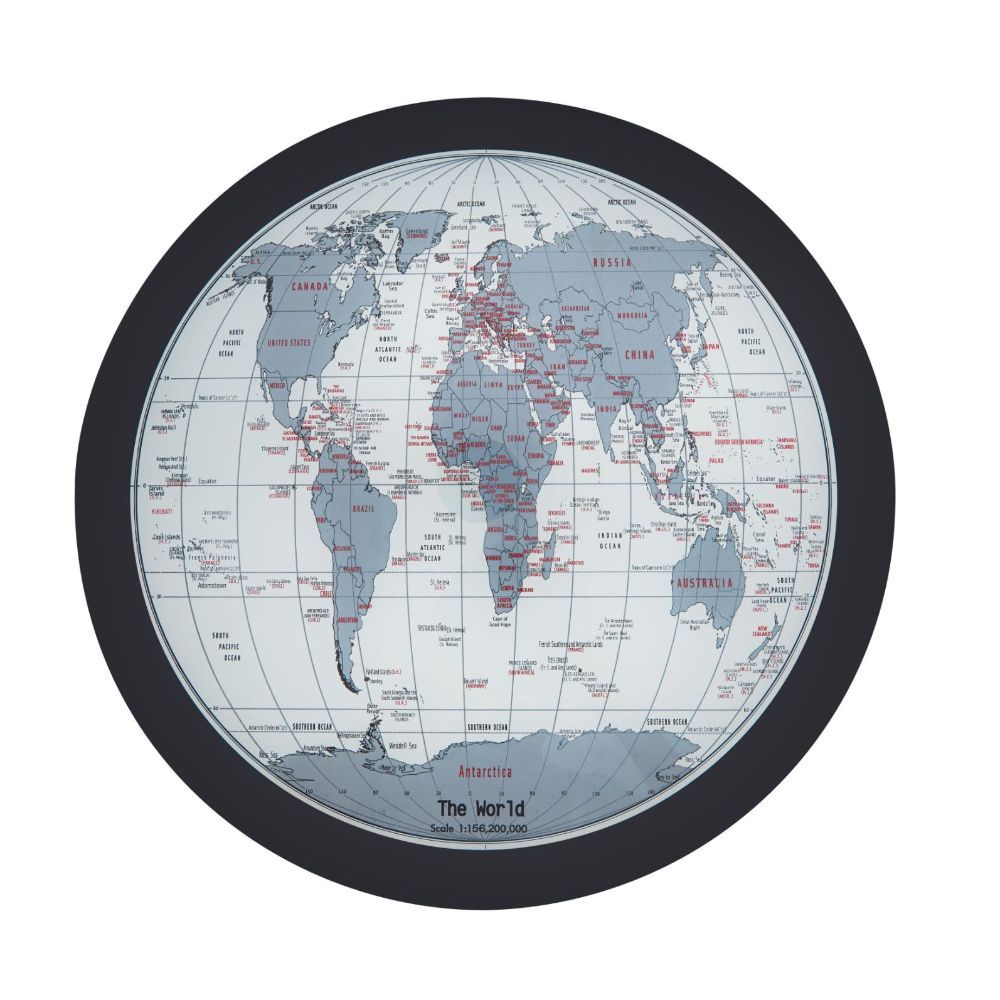 Boli - End Table - Black & Map Glass, black, view 2