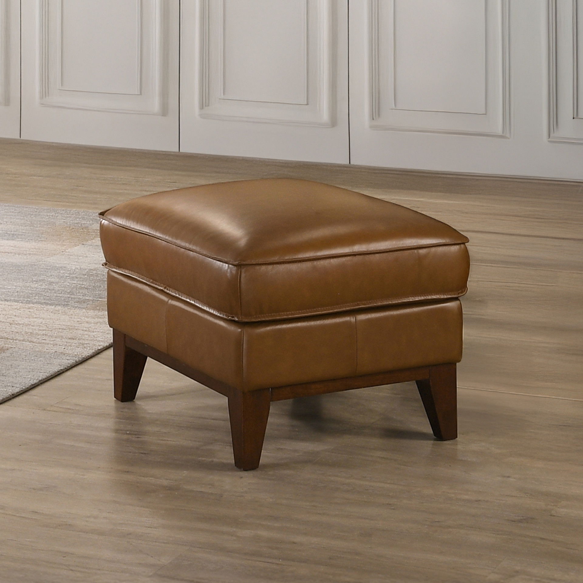 Caspar - Ottoman - Caramel, light brown
