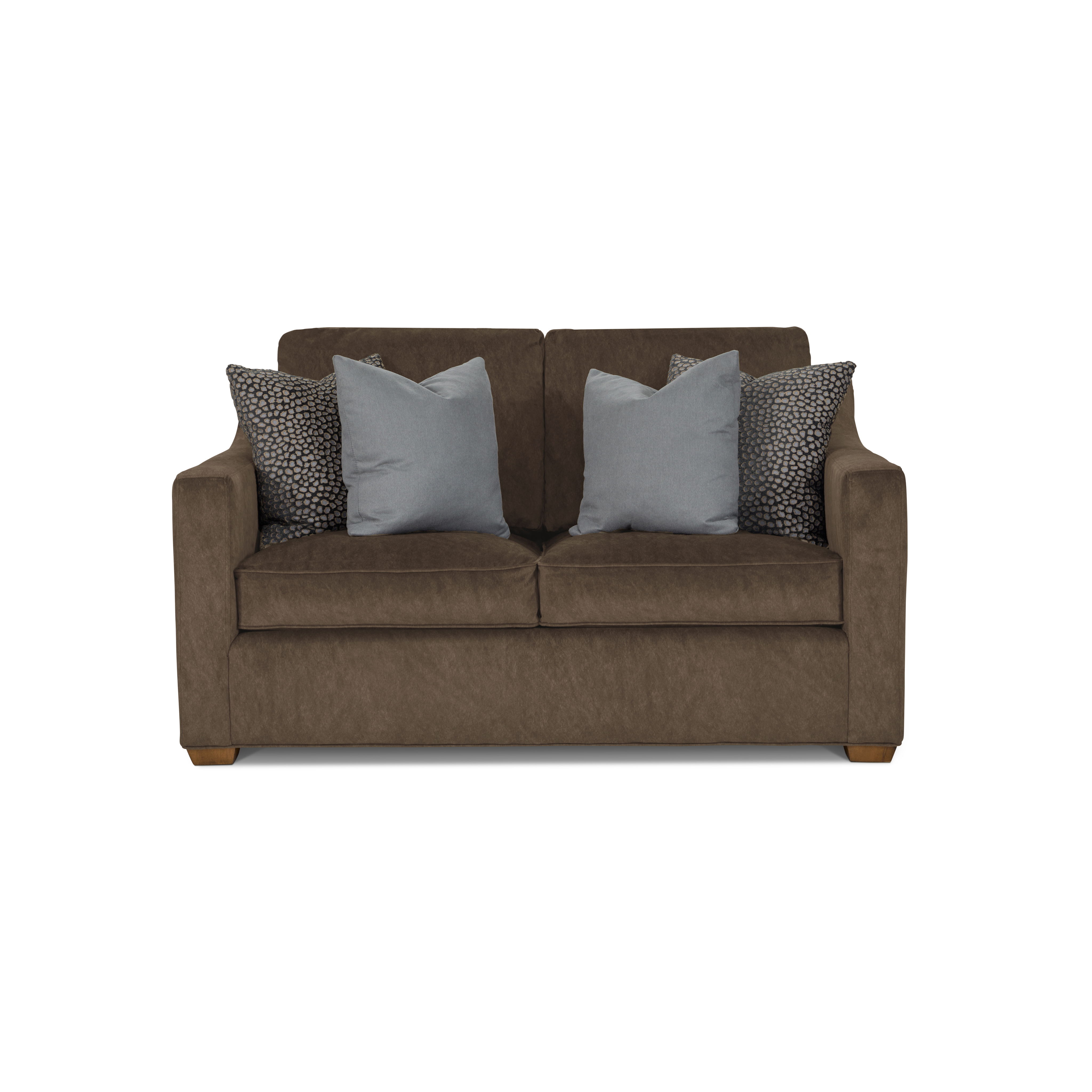Milo - Fabric Loveseat, dark brown, view 6