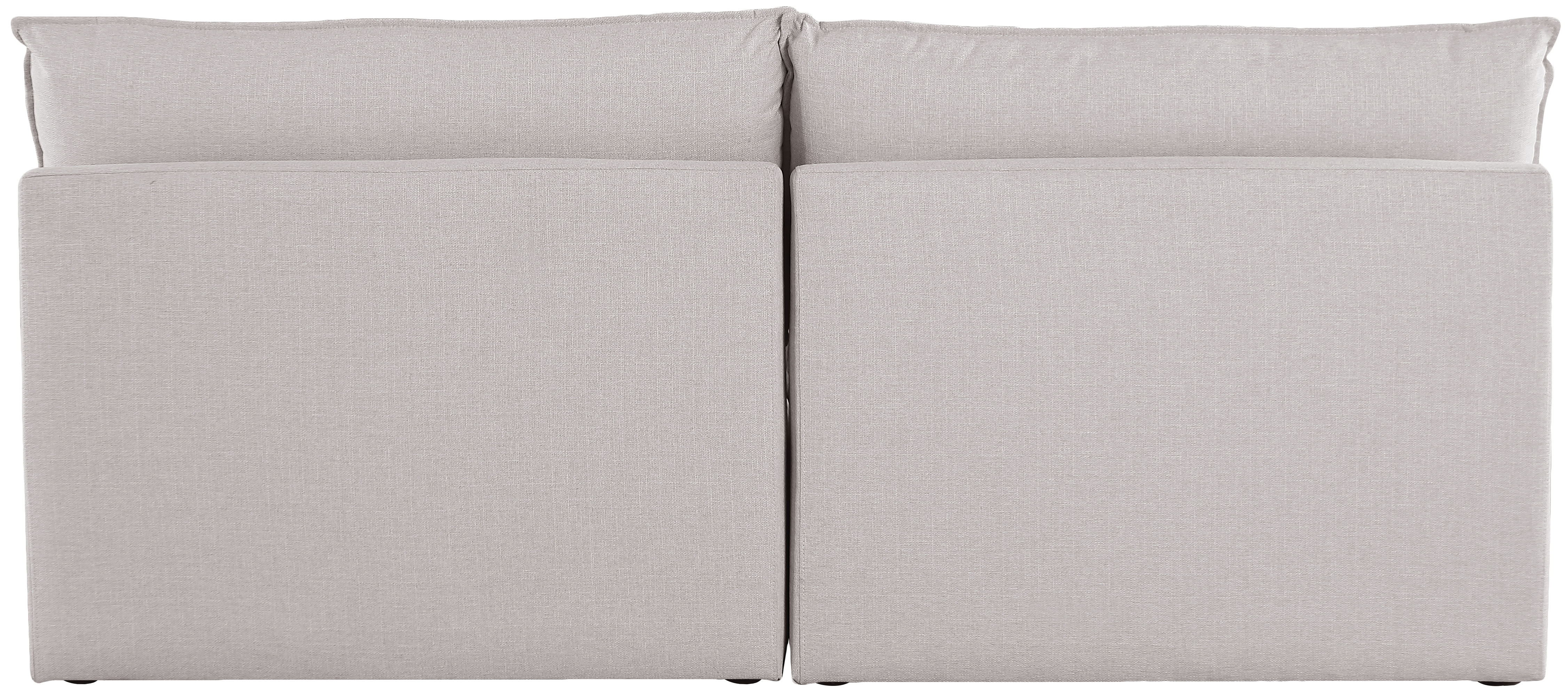 Mackenzie - 2 Piece Modular Armless Sofa - Beige