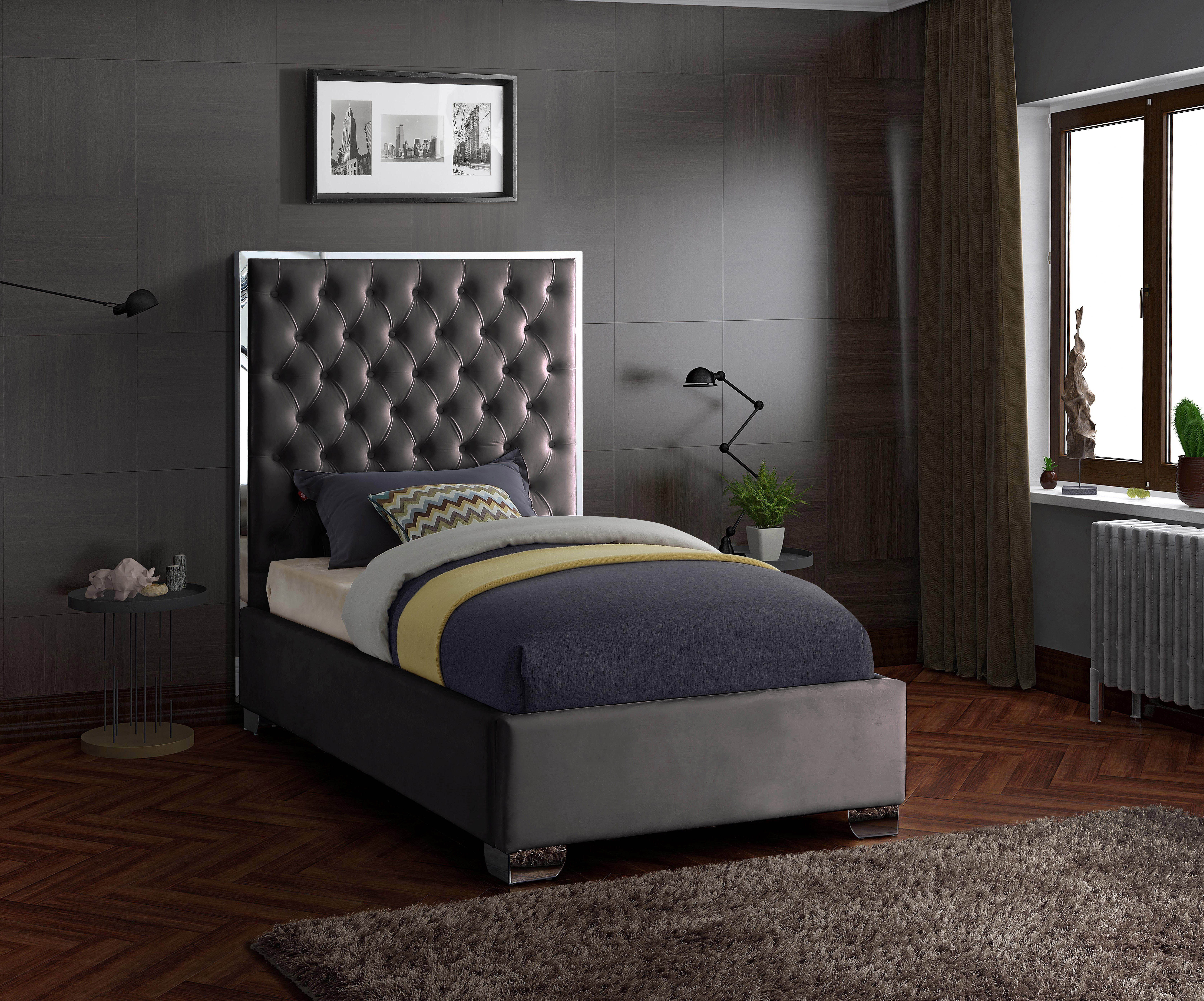 Lexi - Twin Bed - Gray