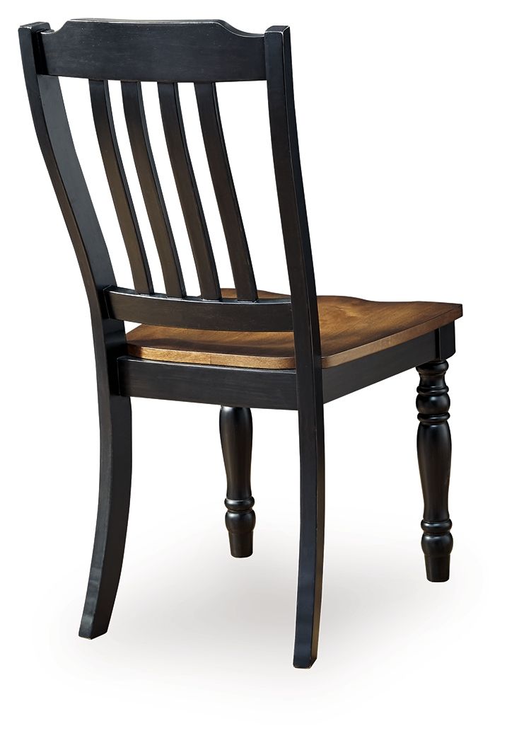Ashley Furniture Clorazi - Dining Room Side Chair (Set of 2) - Black / Brown - Image 6