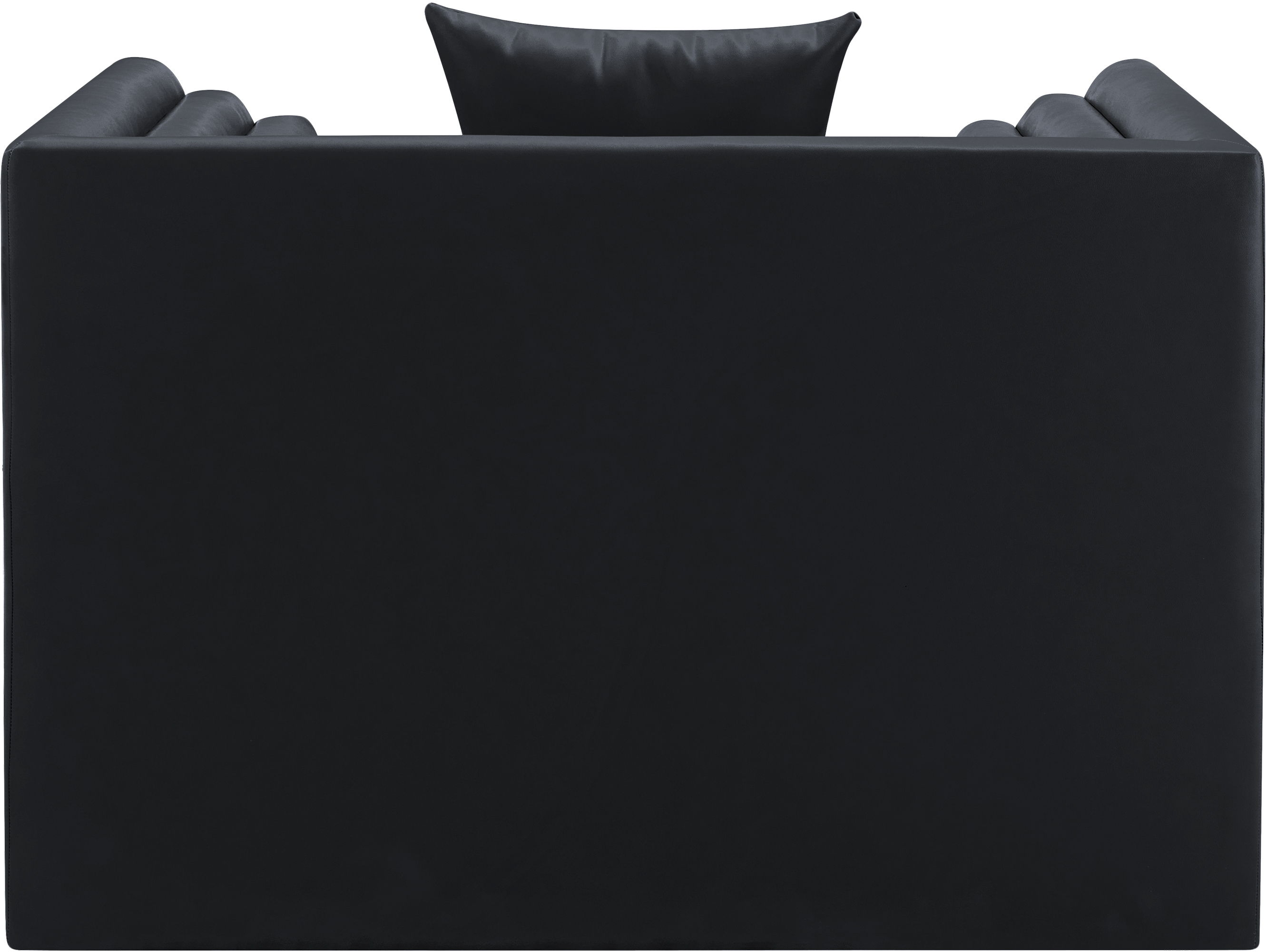 Everett - Vegan Leather Upholstered Chair - Black