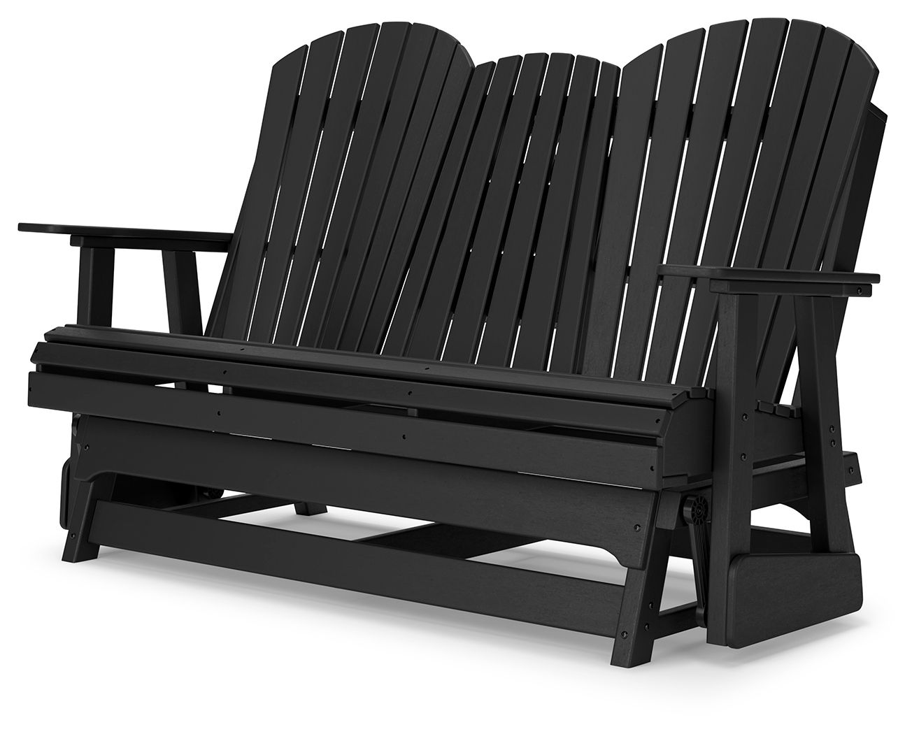 Hyland Wave - Glider Loveseat - Black